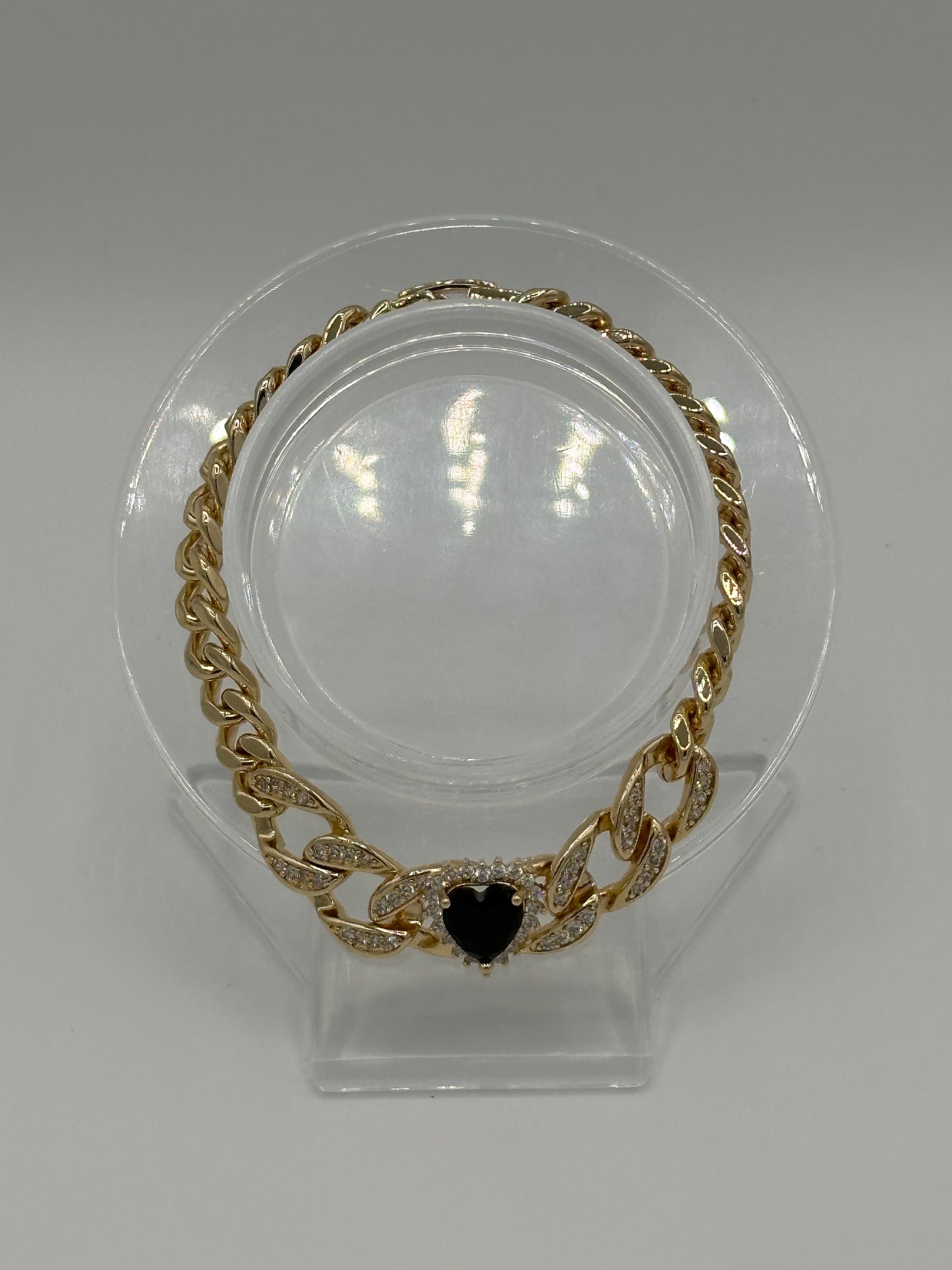 Heart 24k gold filled bracelet