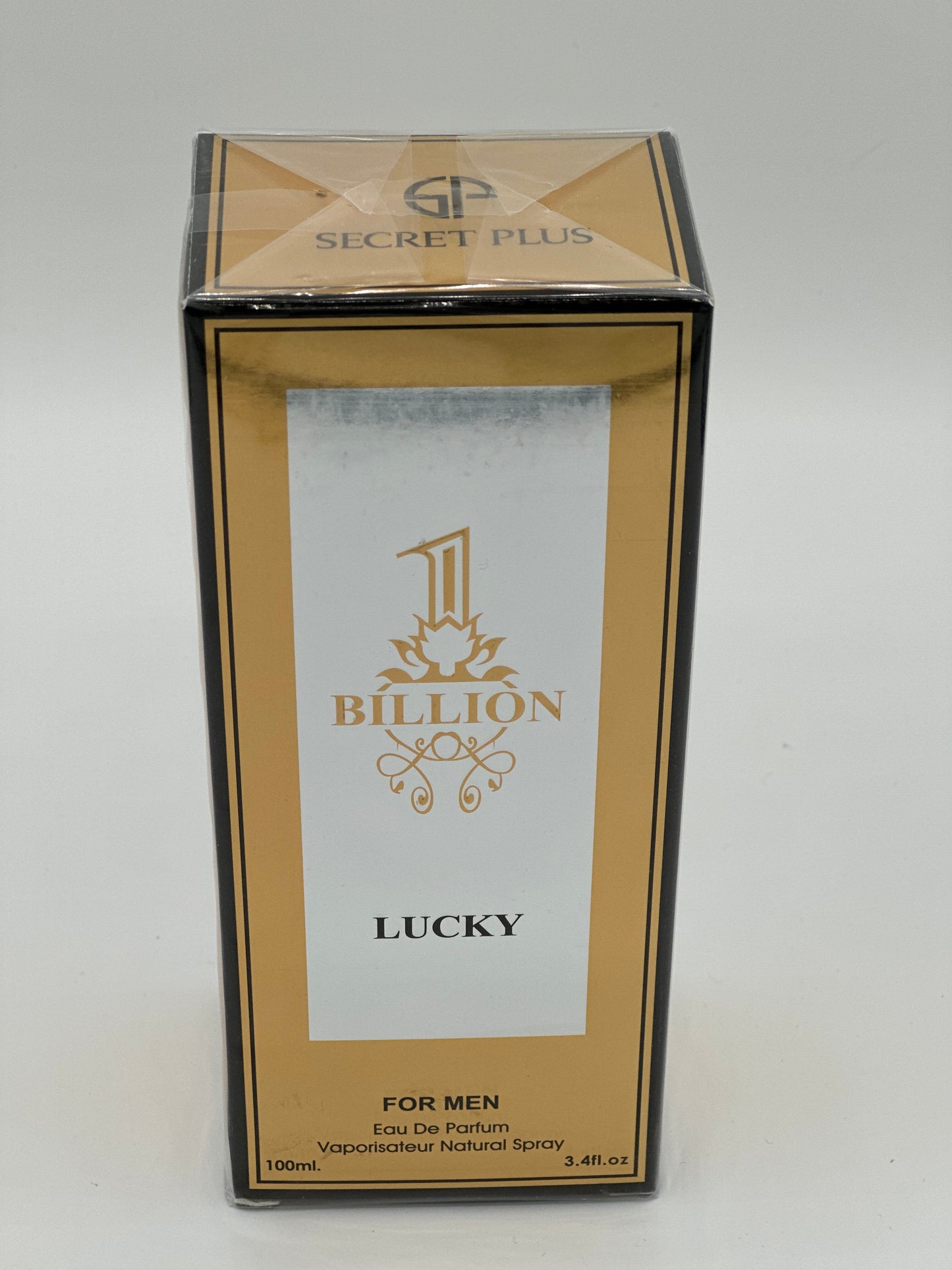 Mens cologne 1Billion Lucky (replica 1million by Paco Rabanne) 3.4fl.oz.