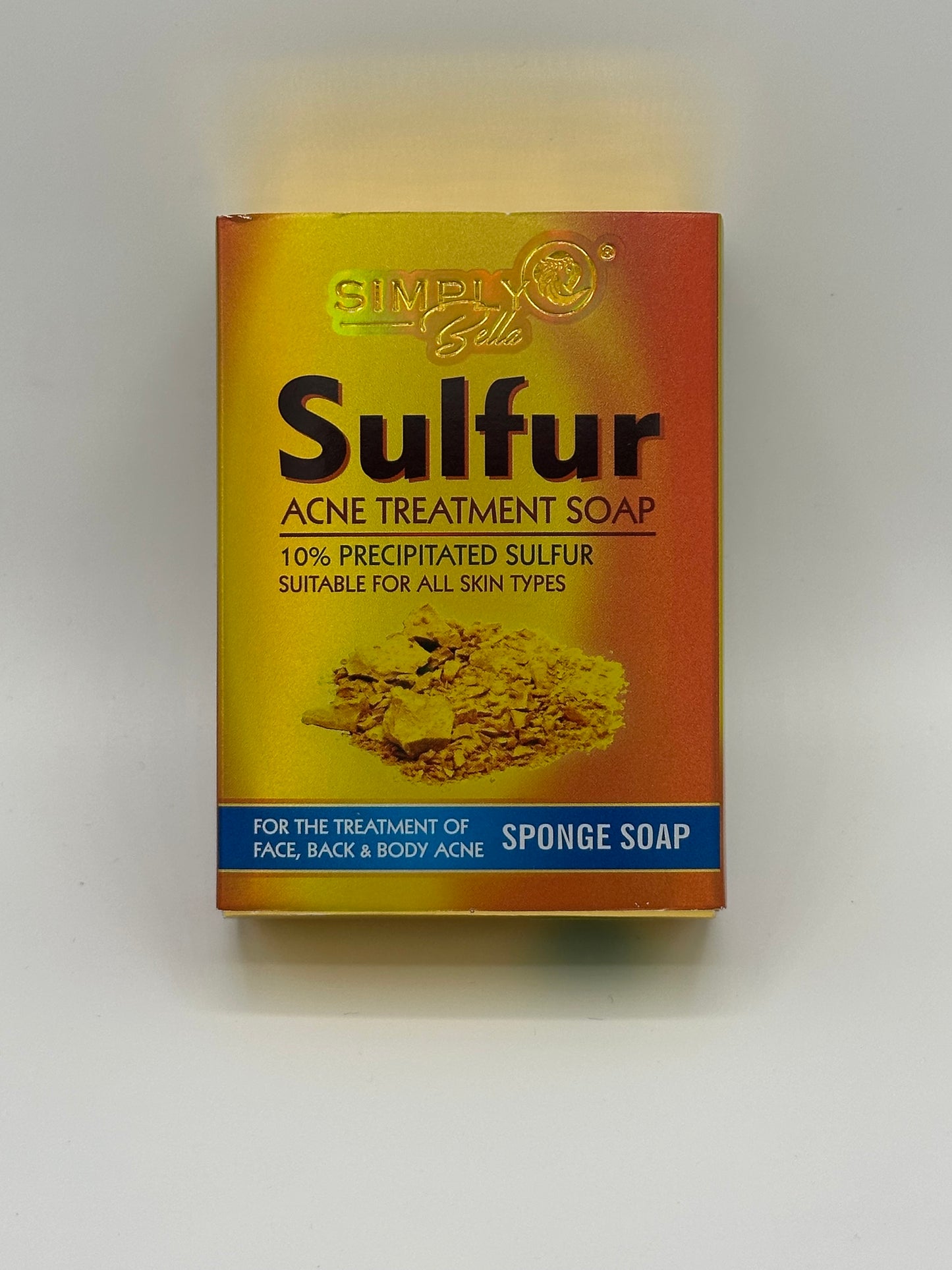 Sulfur Soap acne treatment soap. Sponge soap for the treatment of face,back & body acne.