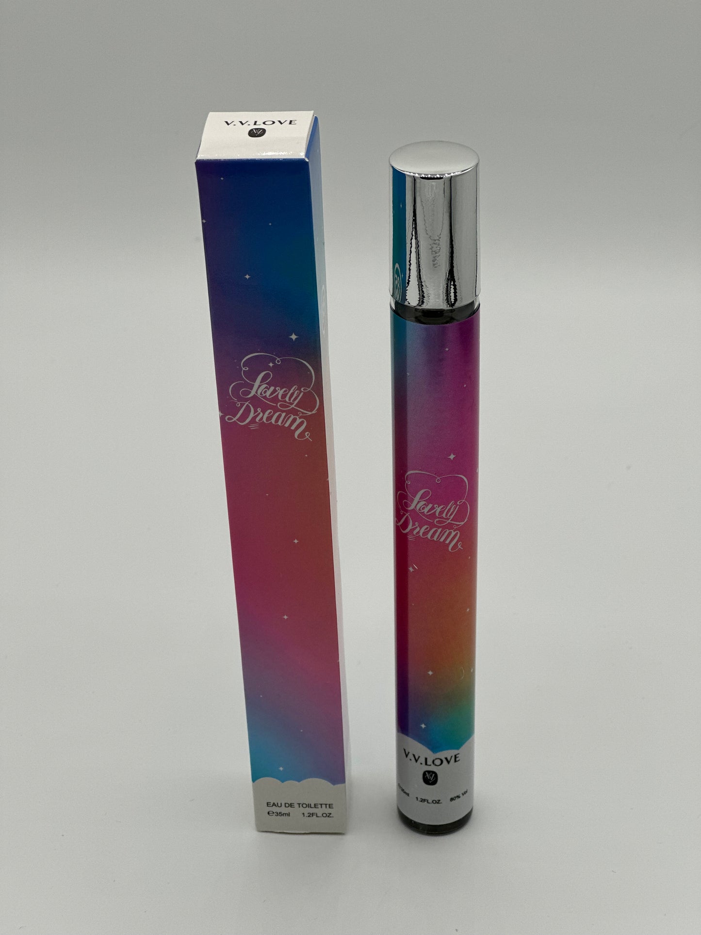 Women spray perfume for purse