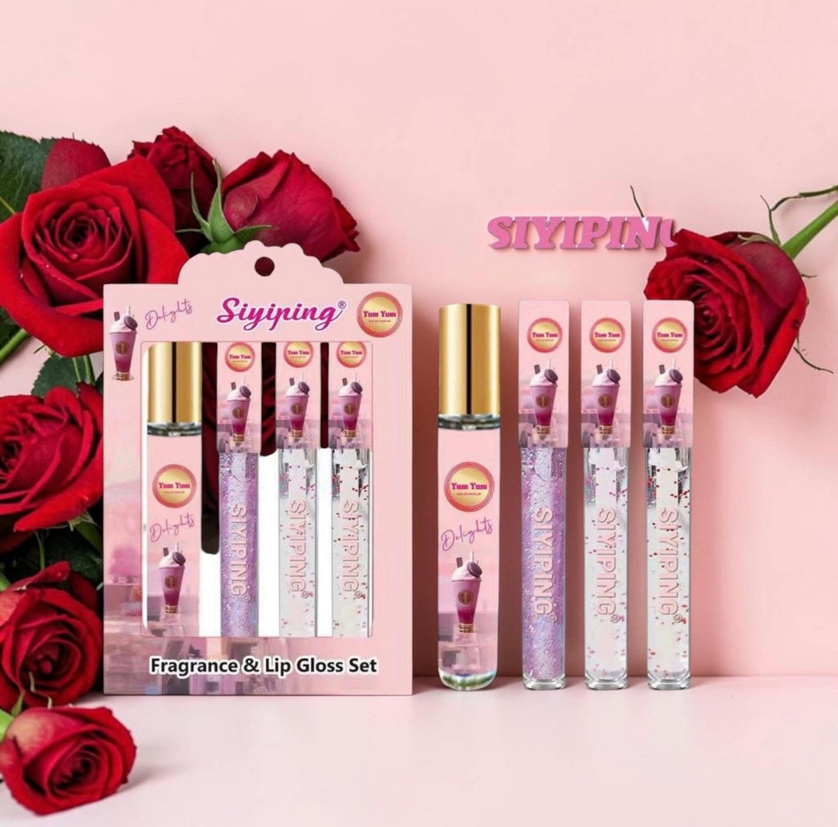 Fragrance & Lip gloss set.