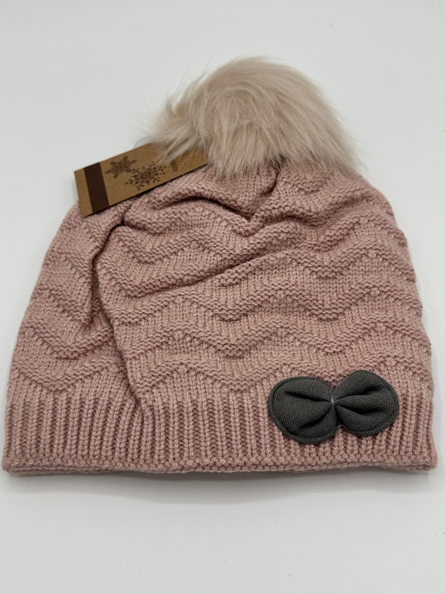 Little Girls Beanie with fur inside