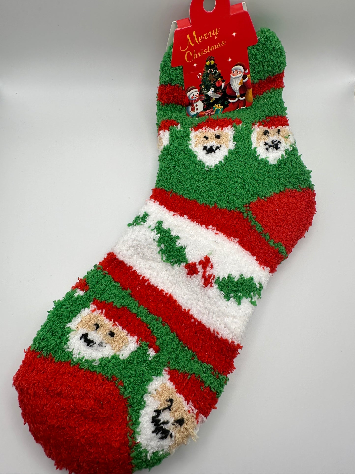 Christmas fuzzy socks