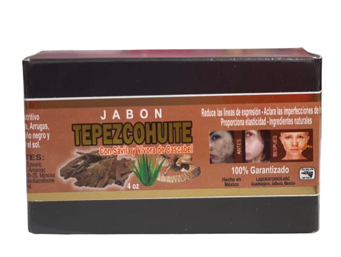 Soap Tepezcohuite con savila y vivora de cascabel