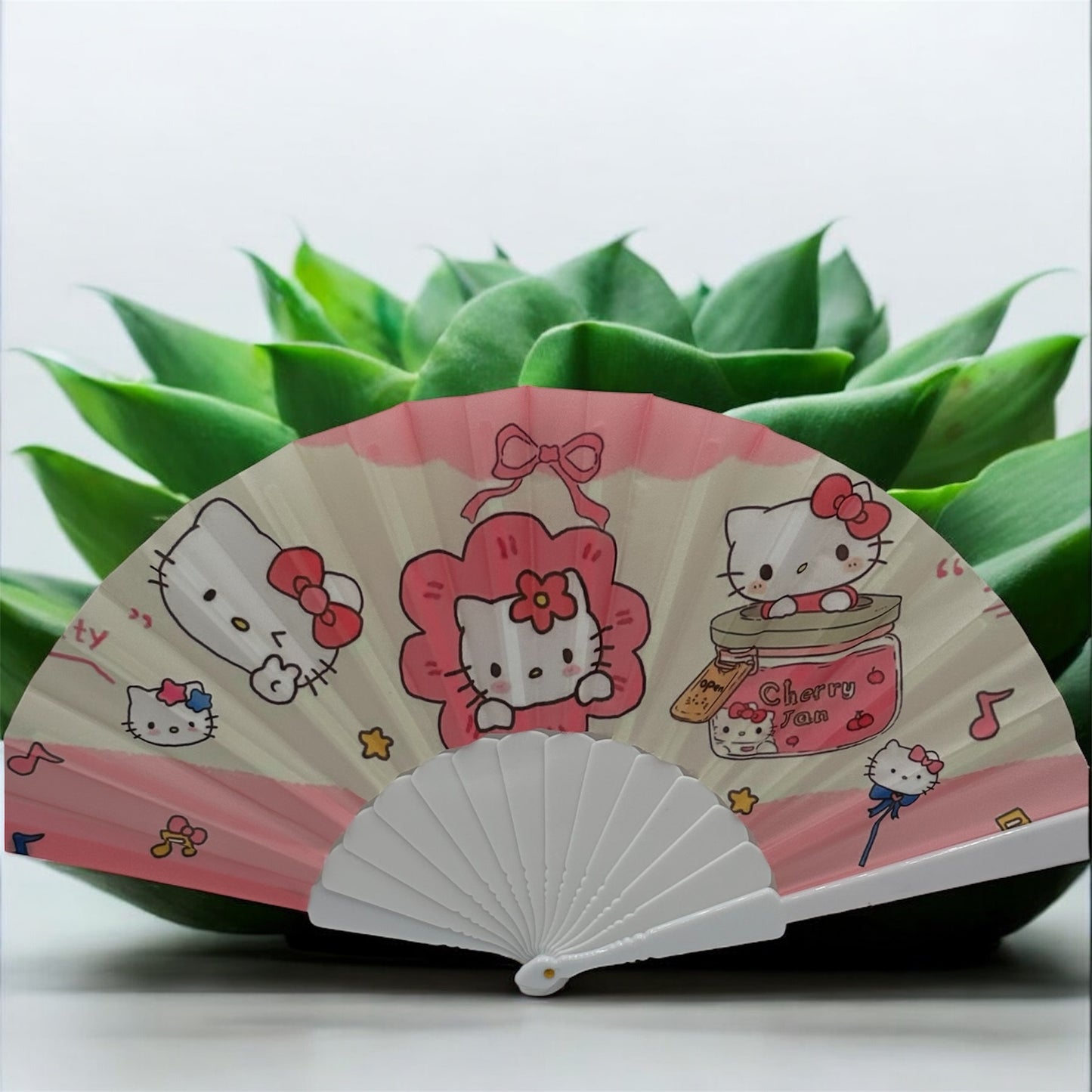 Hello Kitty hand fan.