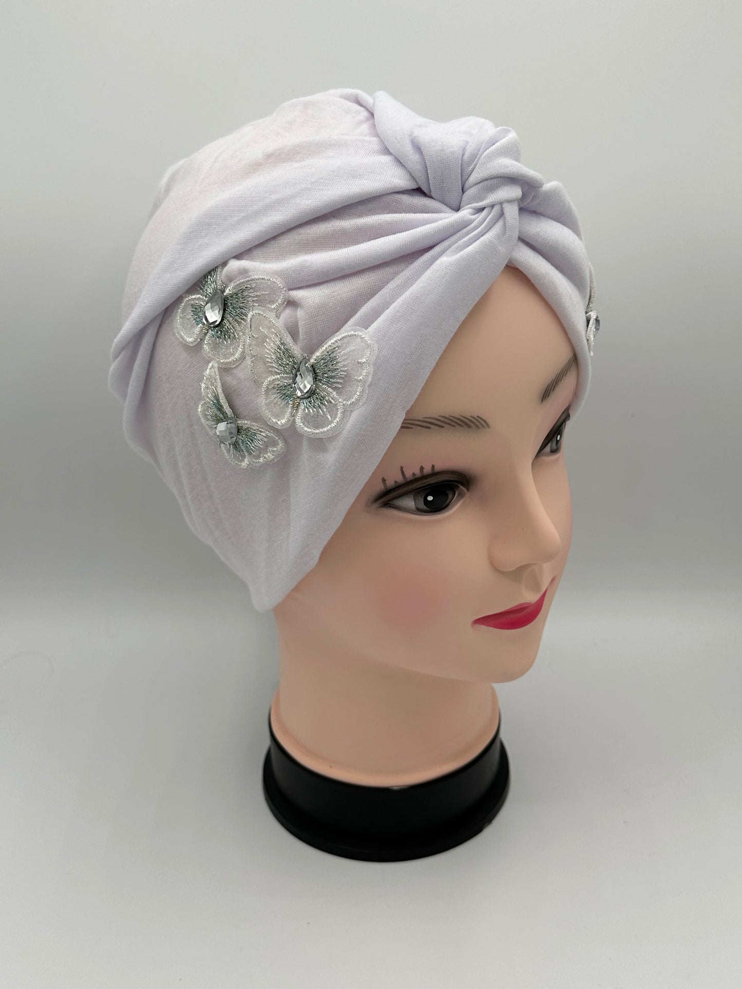 Womans stretch butterfly turbans