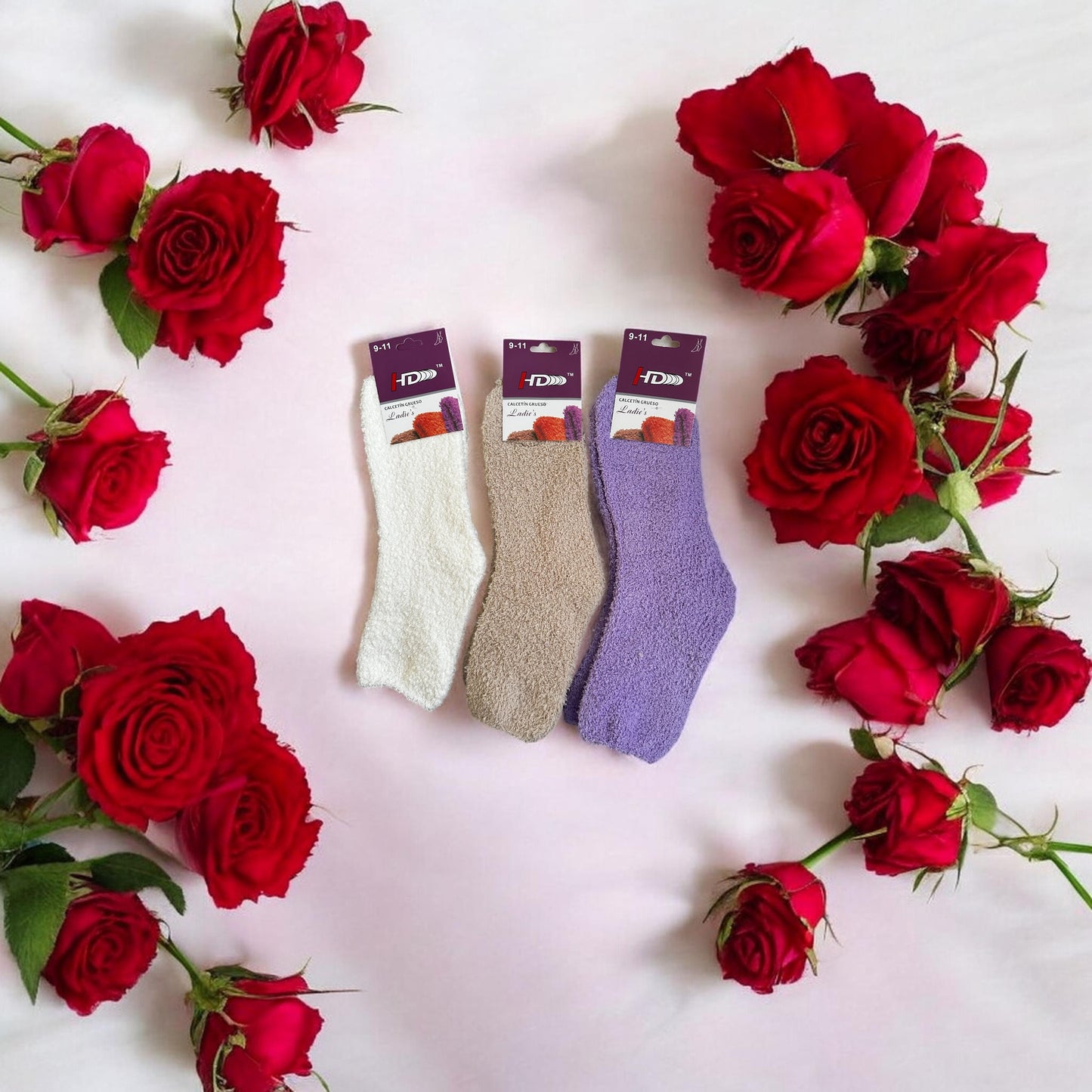 Fuzzy Socks for Women pack of 3. Cozy Fluffy Socks Soft Warm Winter