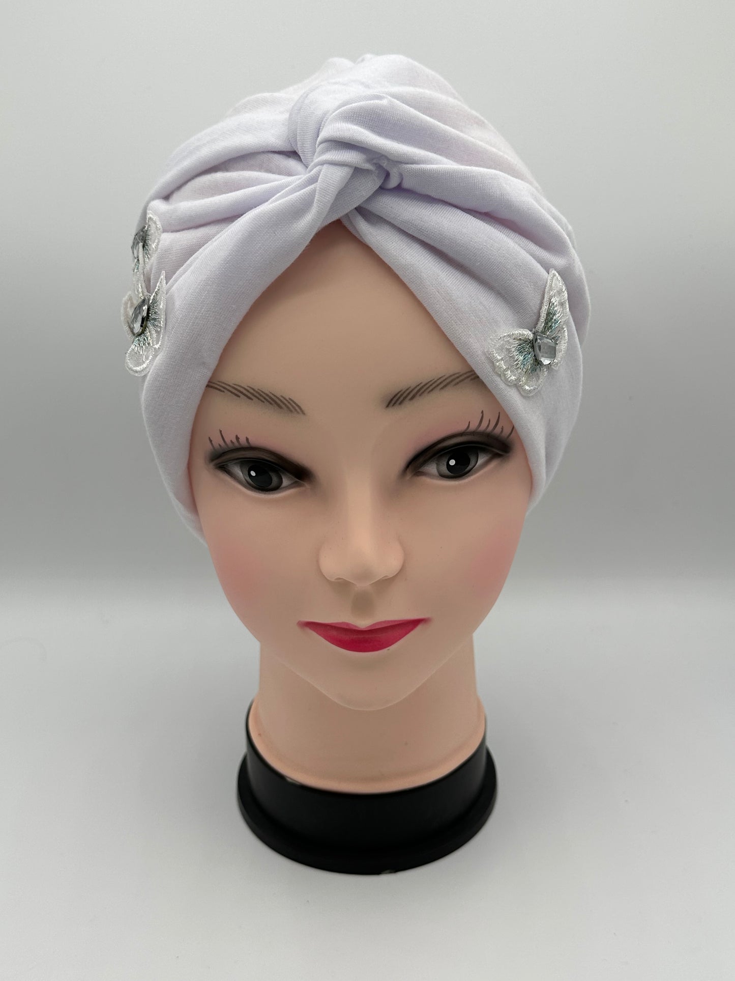 Womans stretch butterfly turbans