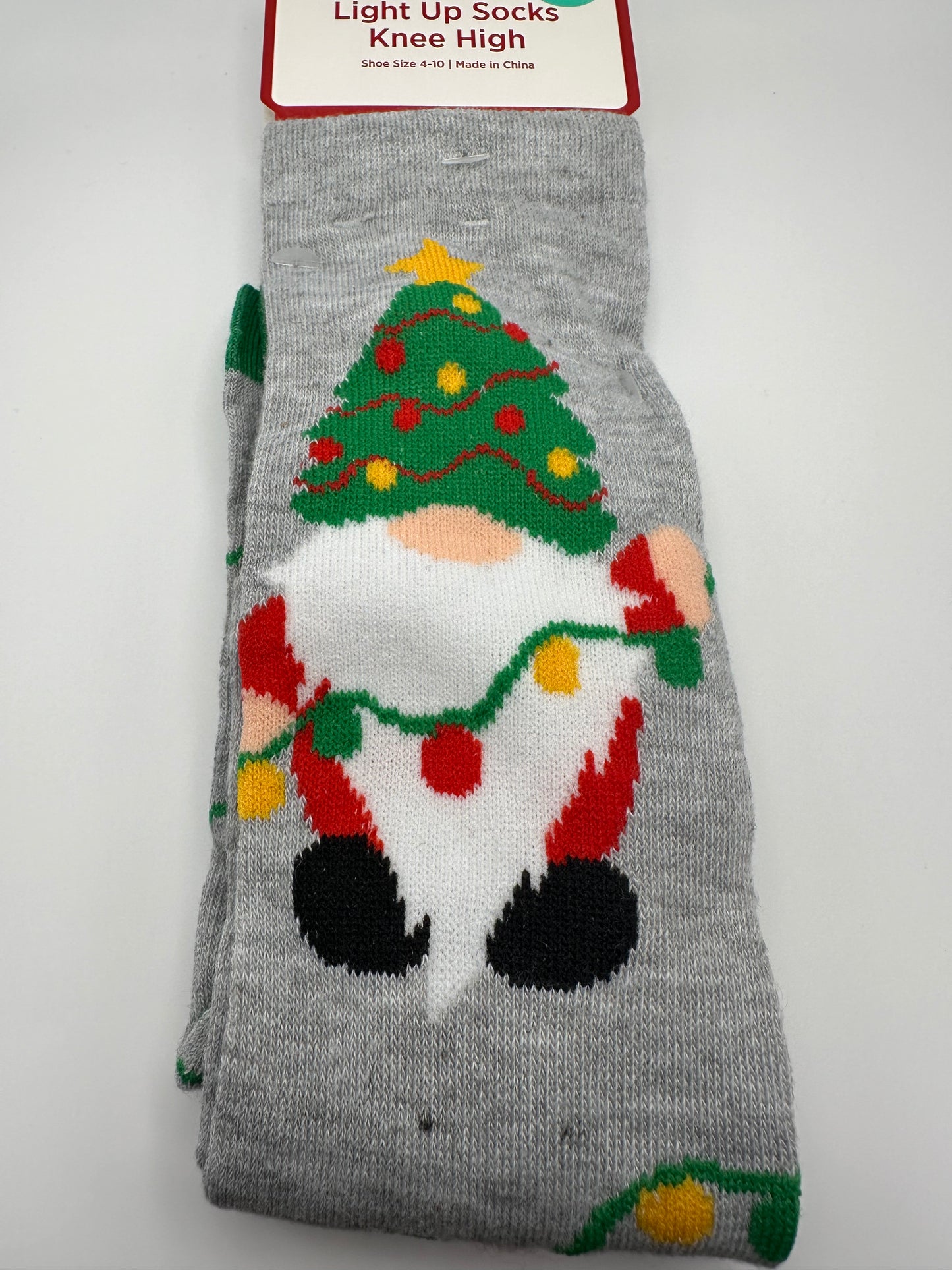 Christmas Light up socks knee high