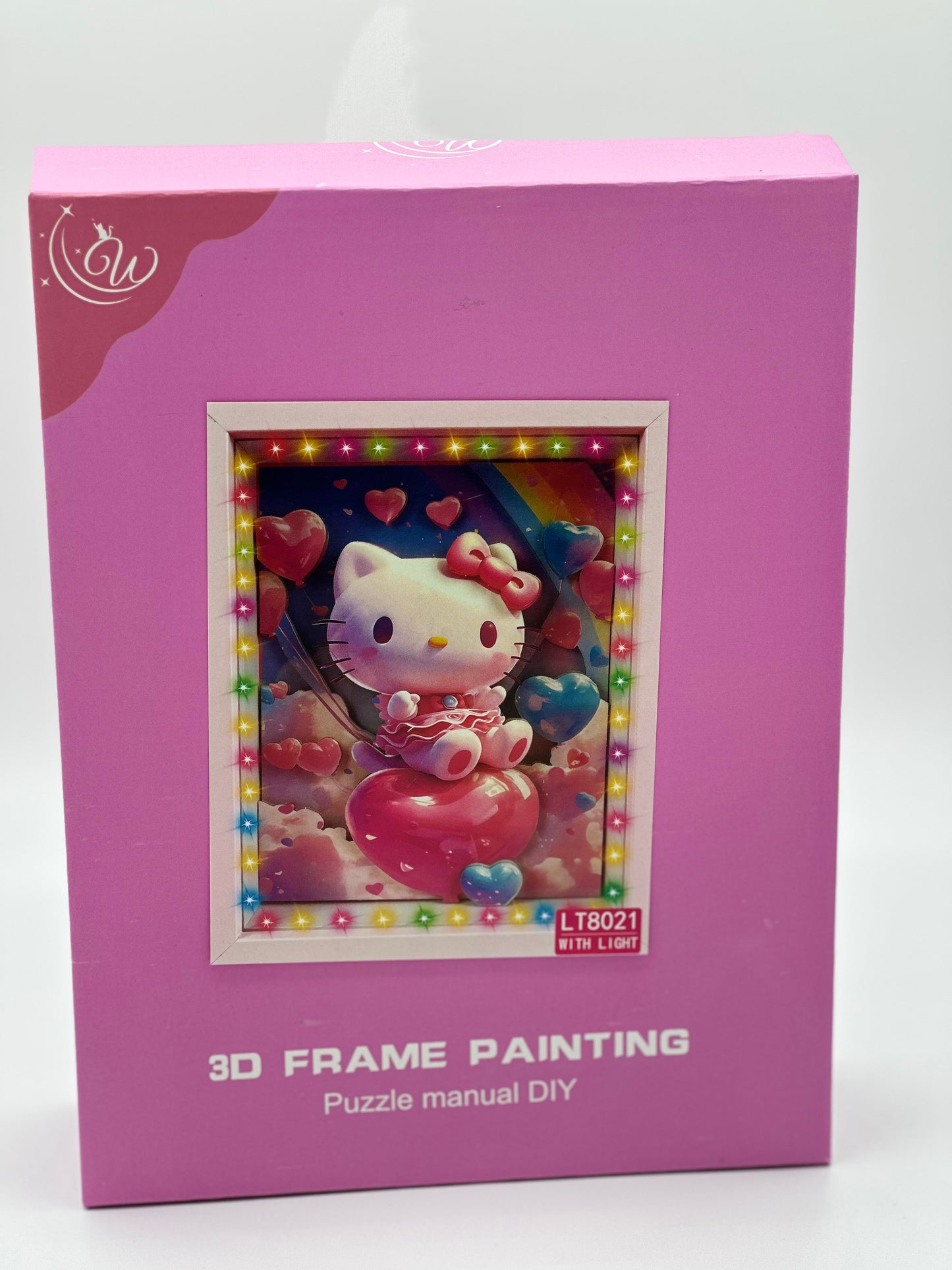 Hello Kitty 3D frame with dimming Led lights
