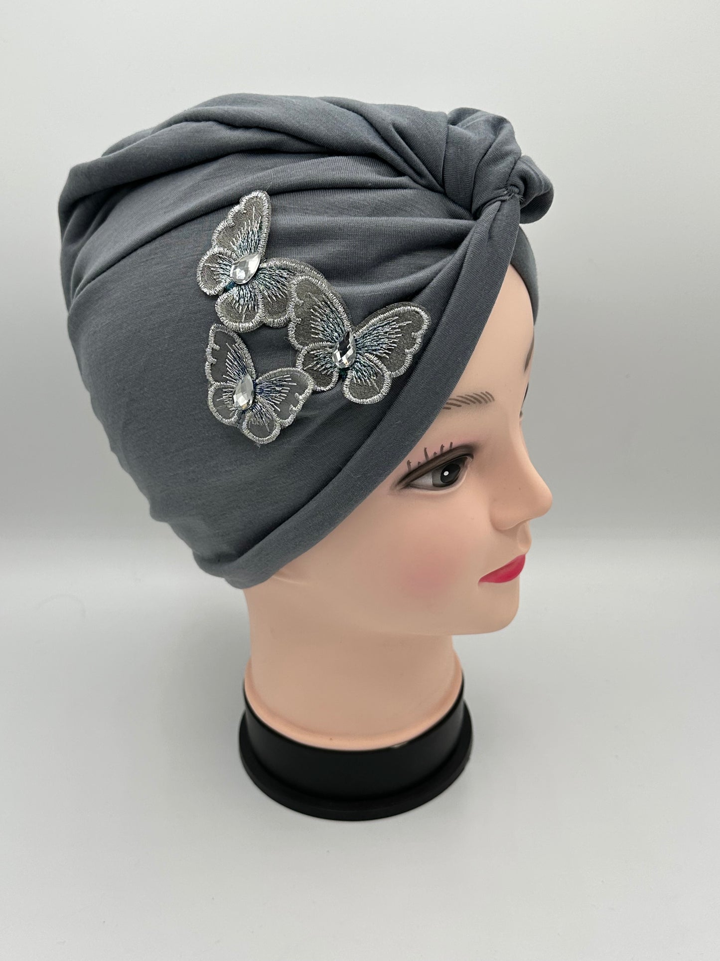 Womans stretch butterfly turbans