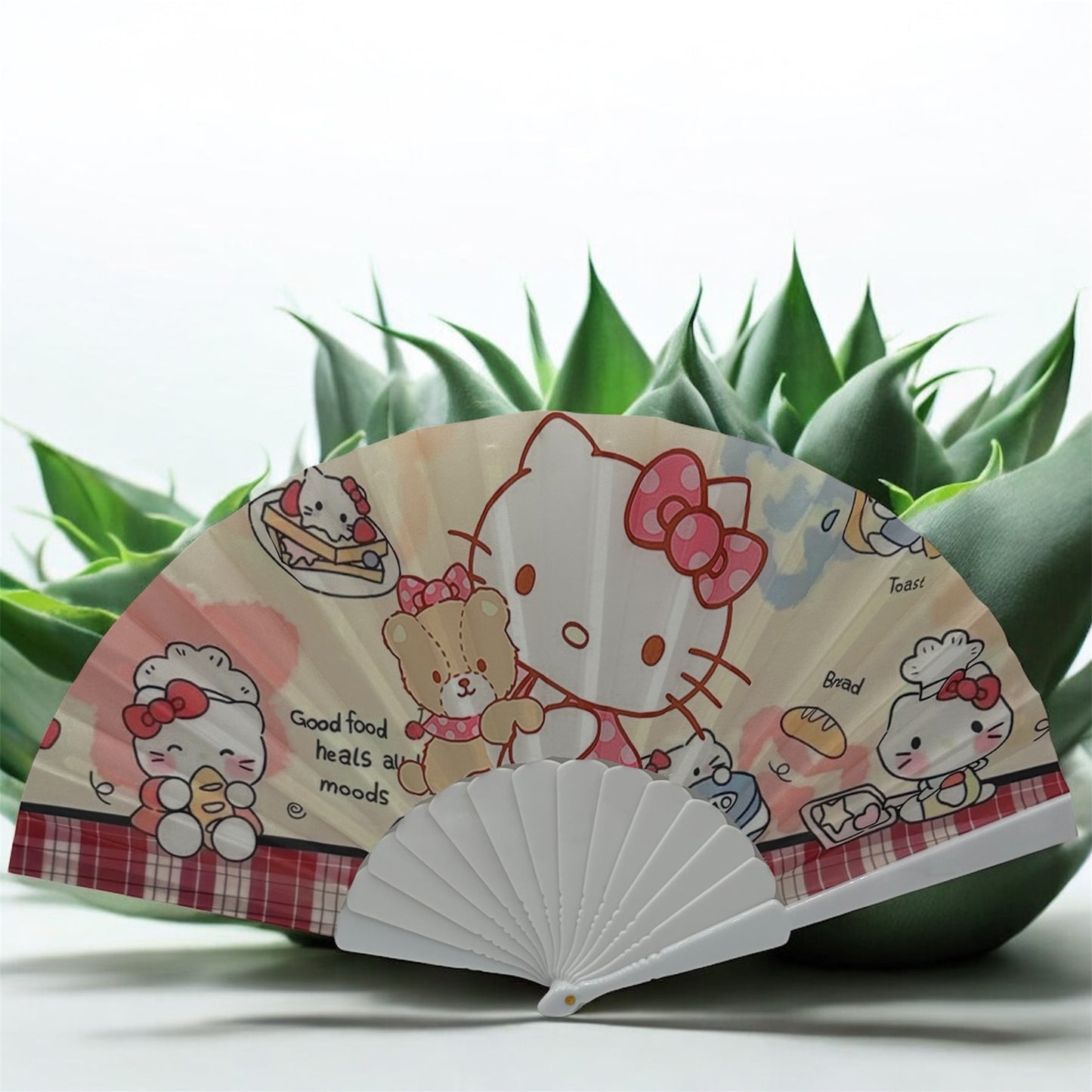 Hello Kitty hand fan.