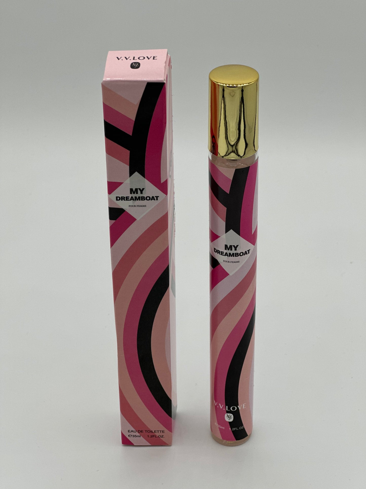Women spray perfume for purse