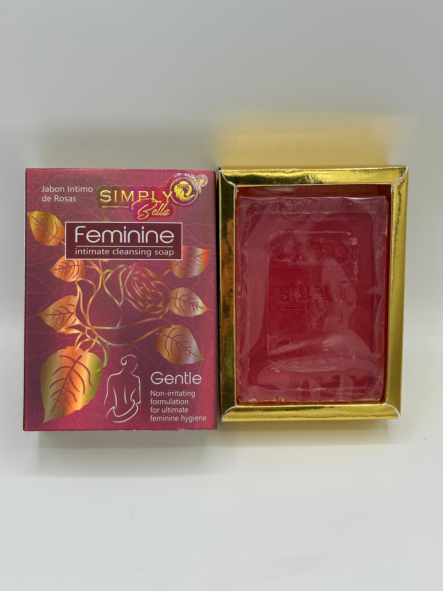 Feminine intimate cleansing soap. Jabon intimo de rosas.