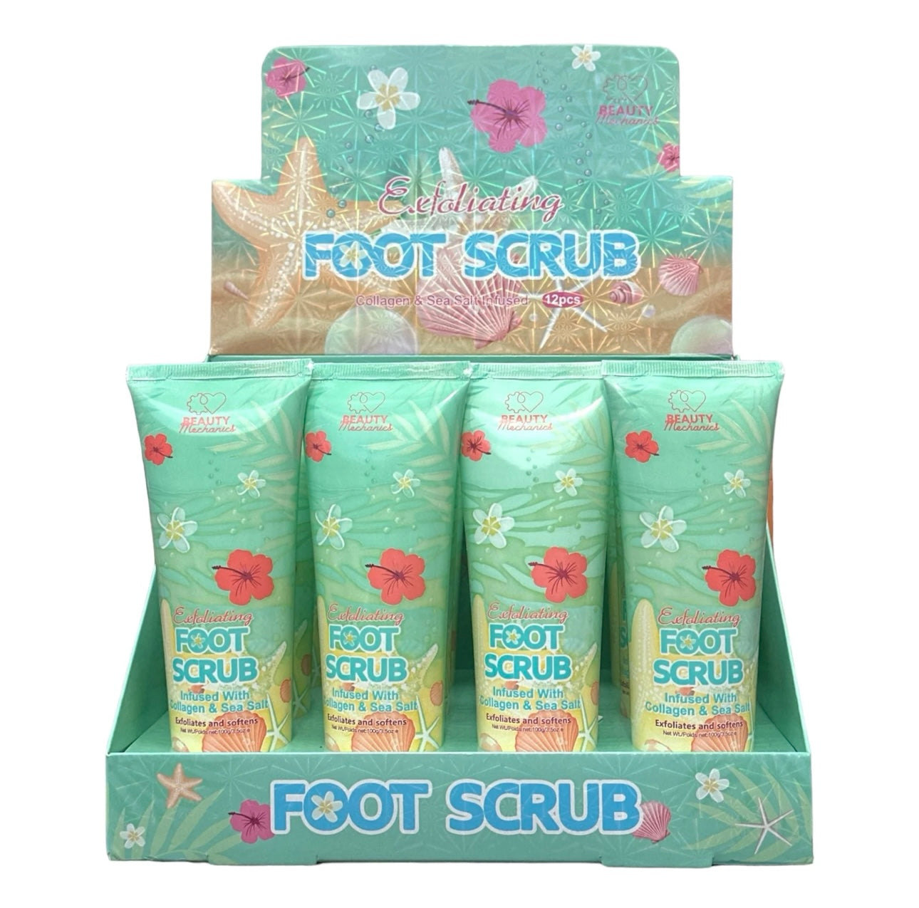 Exfoliating Foot Scrub Collagen & Sea Salt Infused