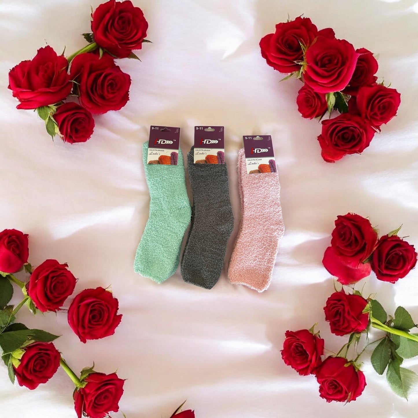 Fuzzy Socks for Women pack of 3. Cozy Fluffy Socks Soft Warm Winter