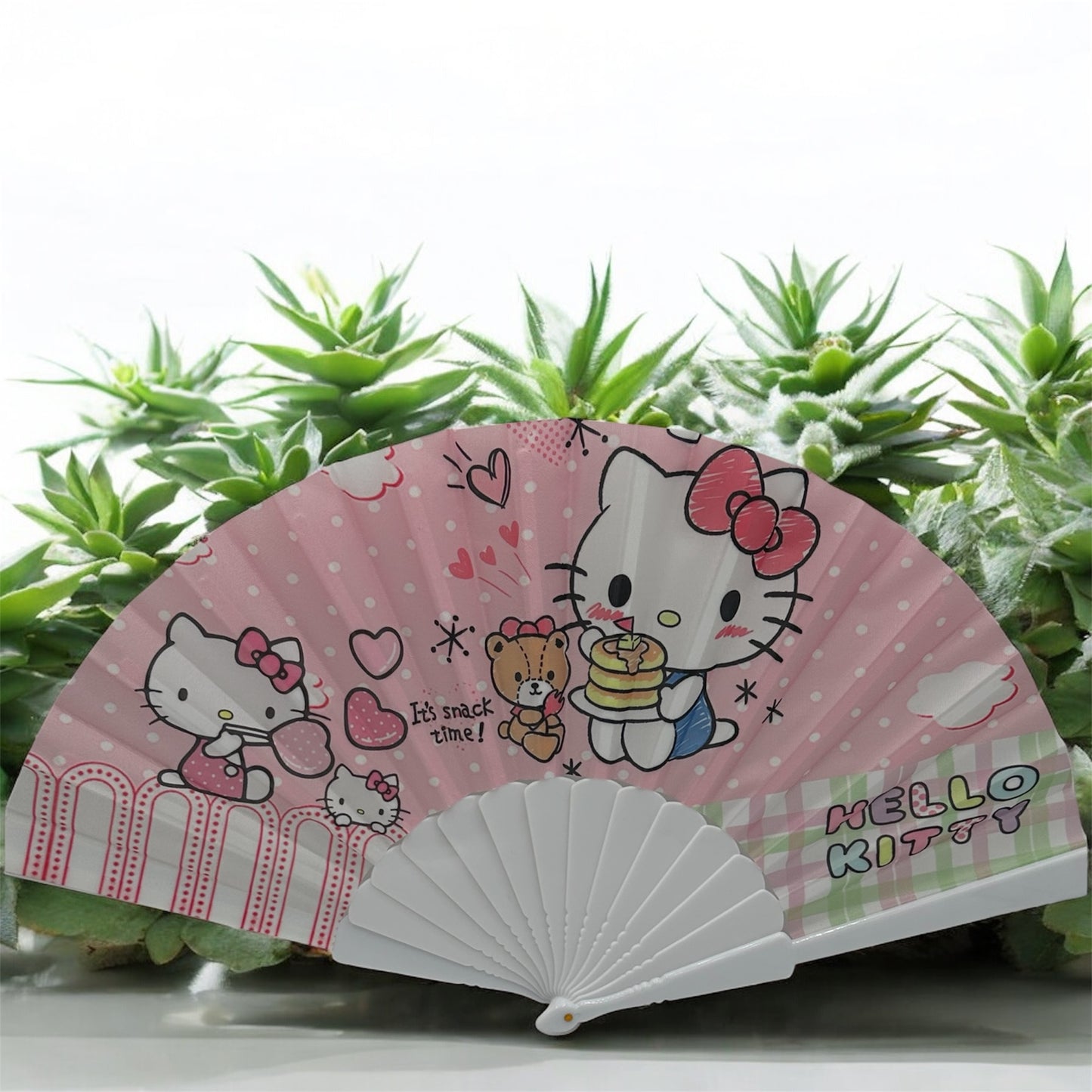 Hello Kitty hand fan.