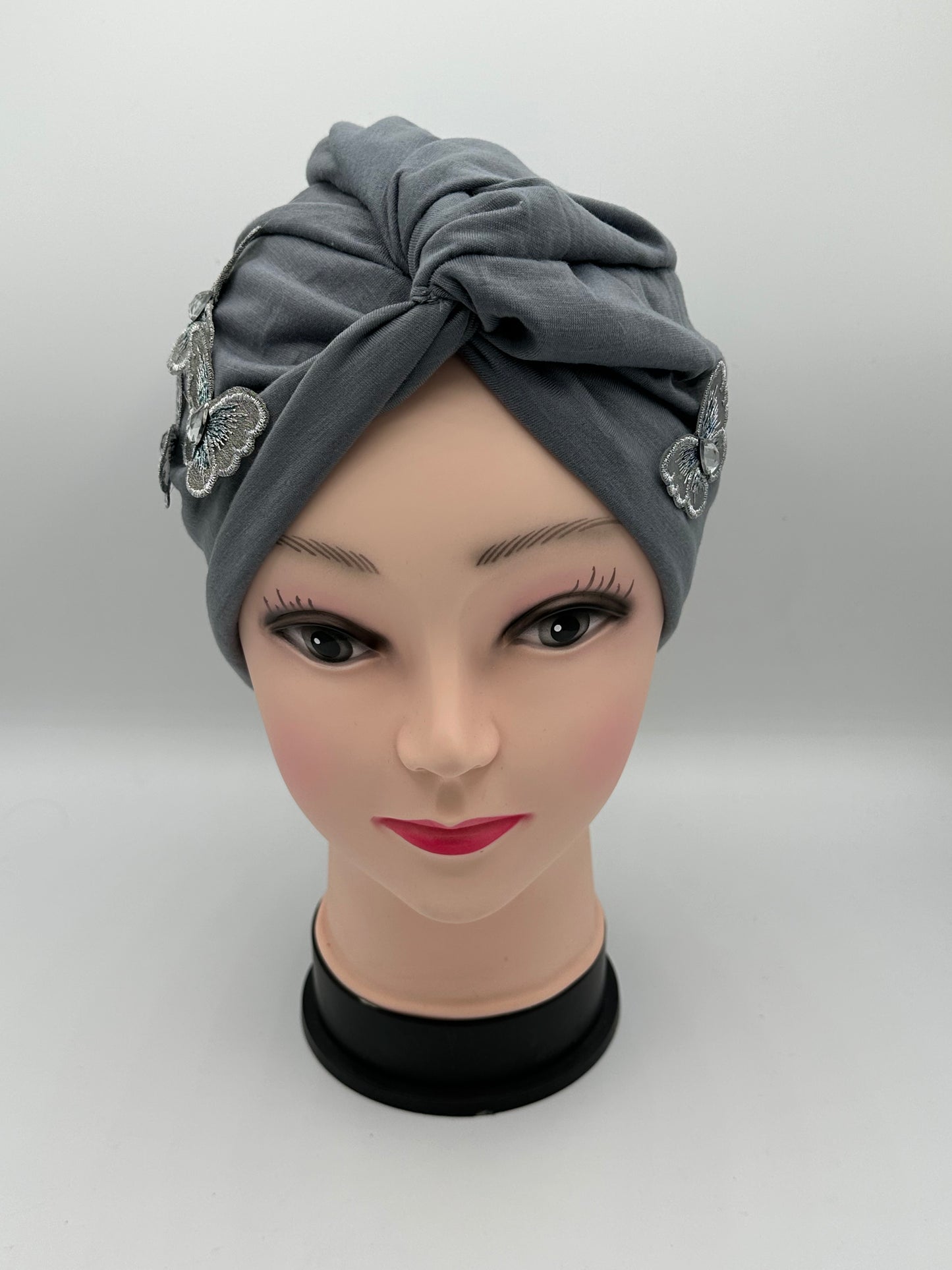 Womans stretch butterfly turbans