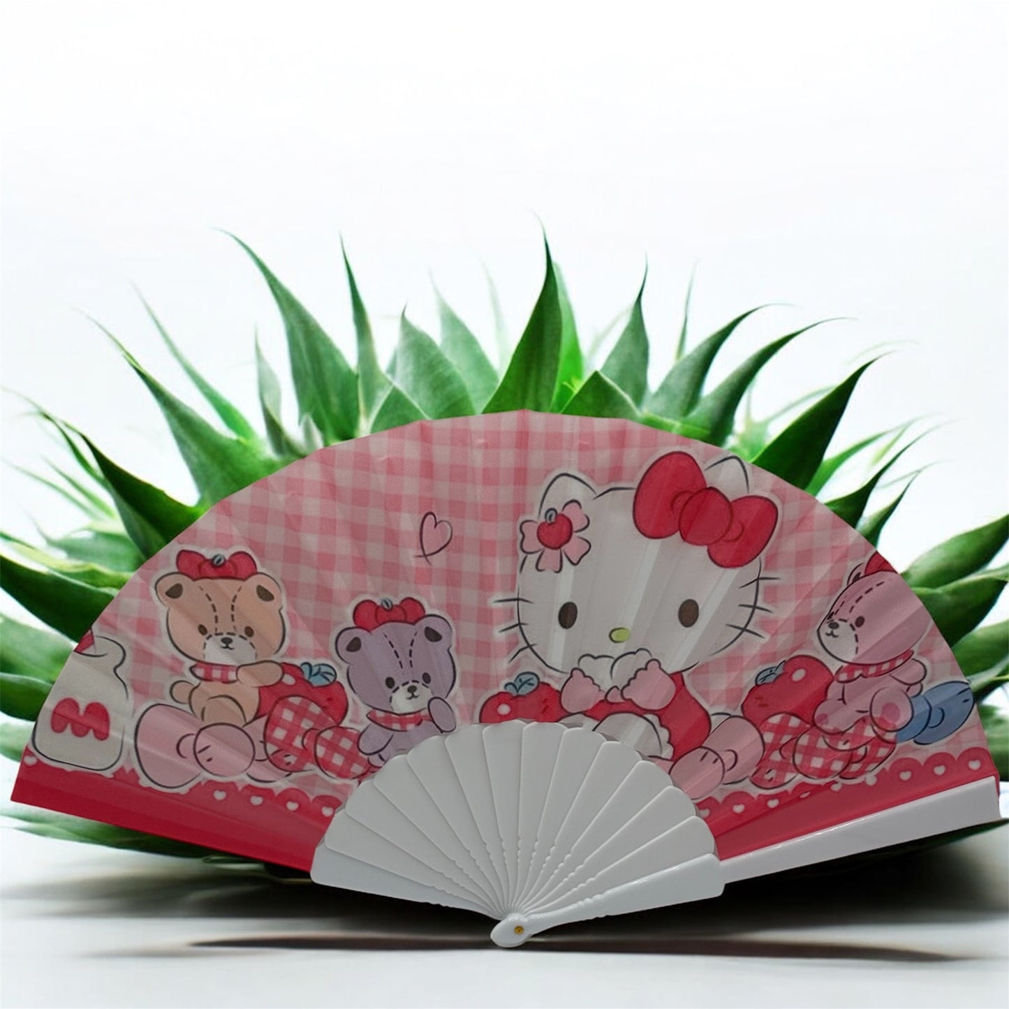 Hello Kitty hand fan.