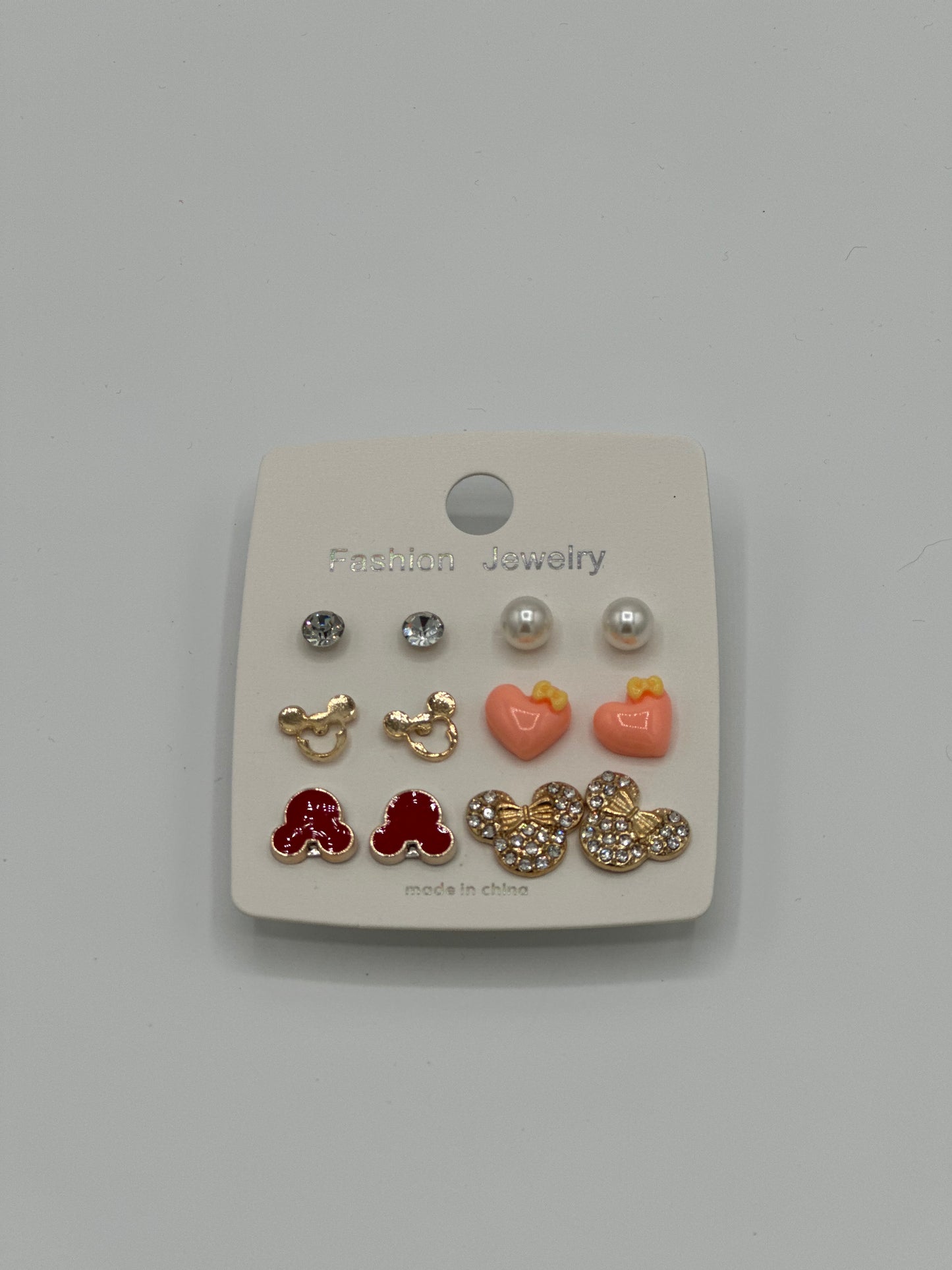 Set of 6 pair of small earrings