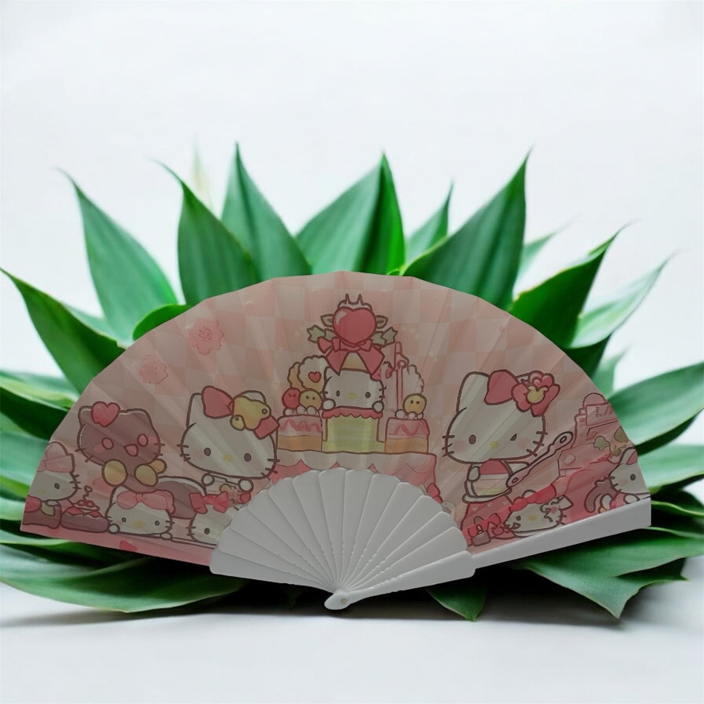 Hello Kitty hand fan.