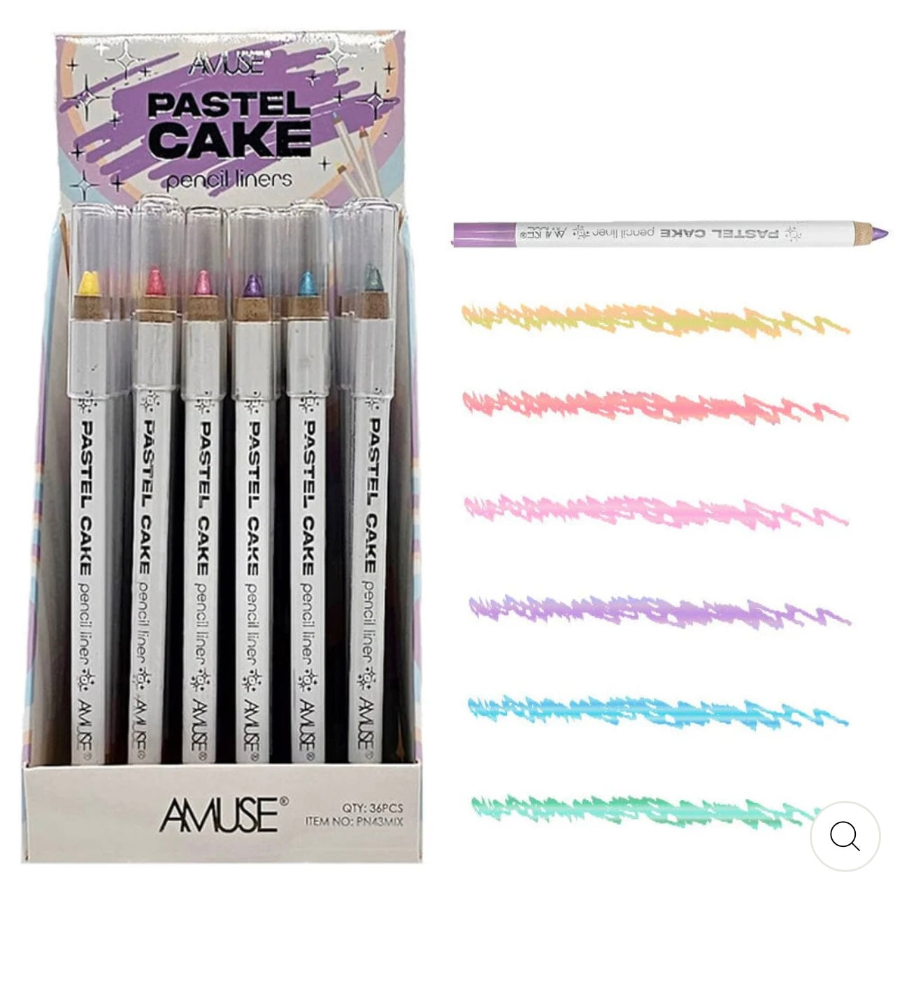 Amise Pastel Cake pencil Liners