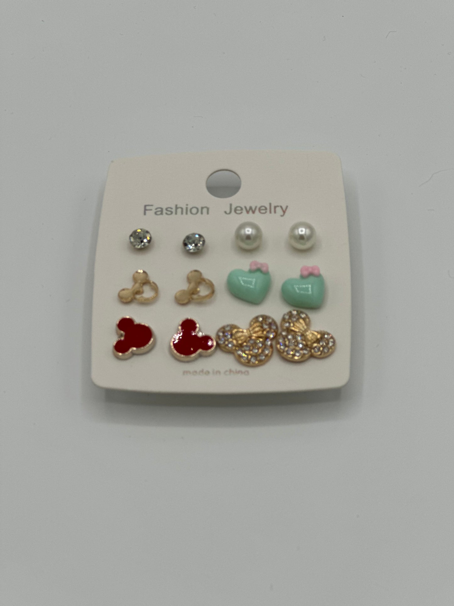 Set of 6 pair of small earrings