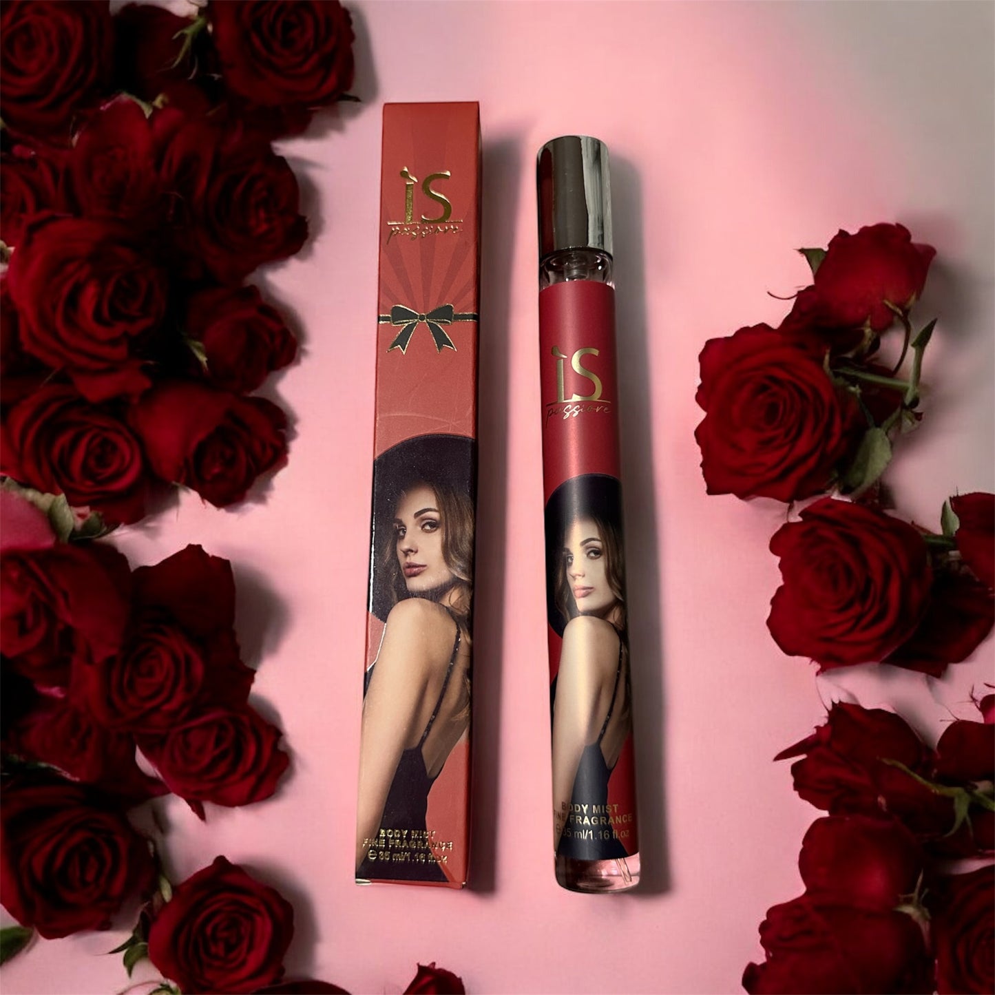 Women spray perfume for purse