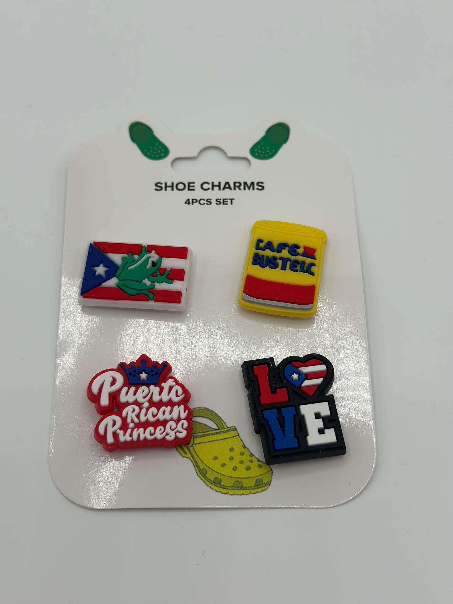 Puerto Rico Crocs charms 4pcs set