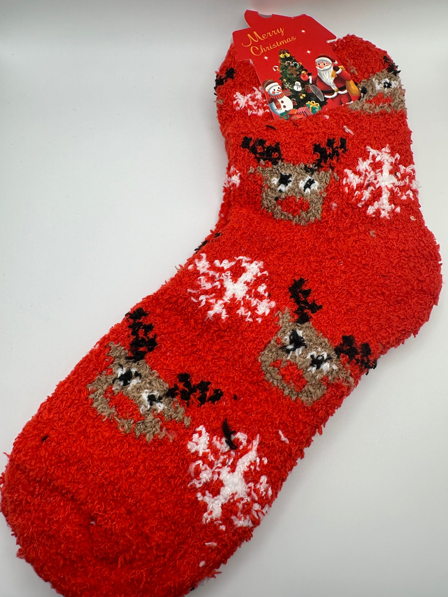 Christmas fuzzy socks