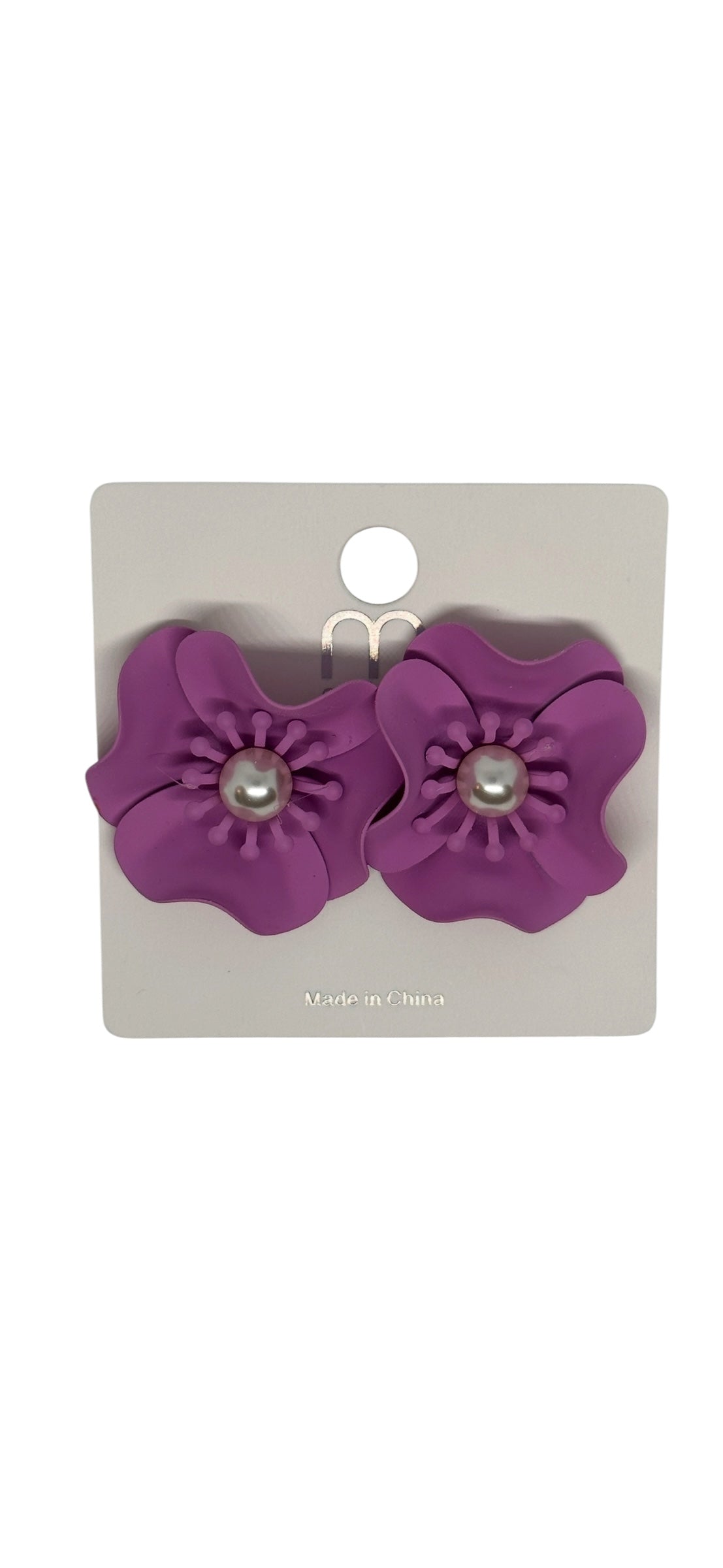 Flower studs earrings