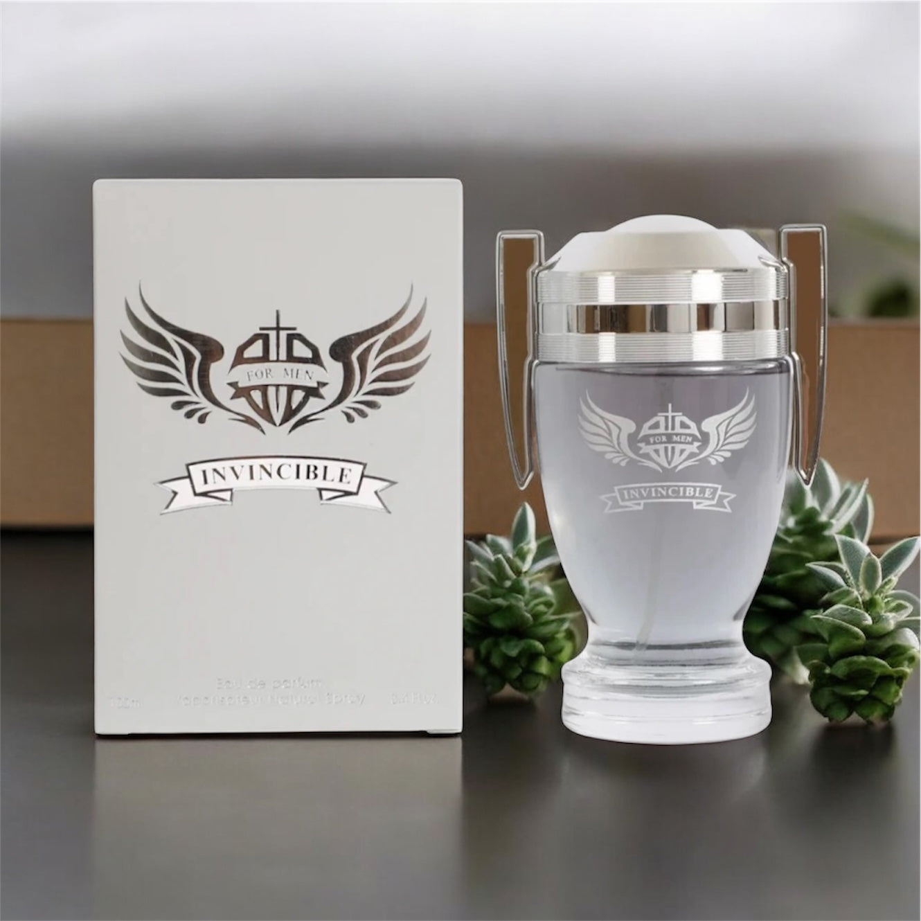 Men’s Cologne invicible replica of Invictus by paco Rabanne 3.4 fl.oz.