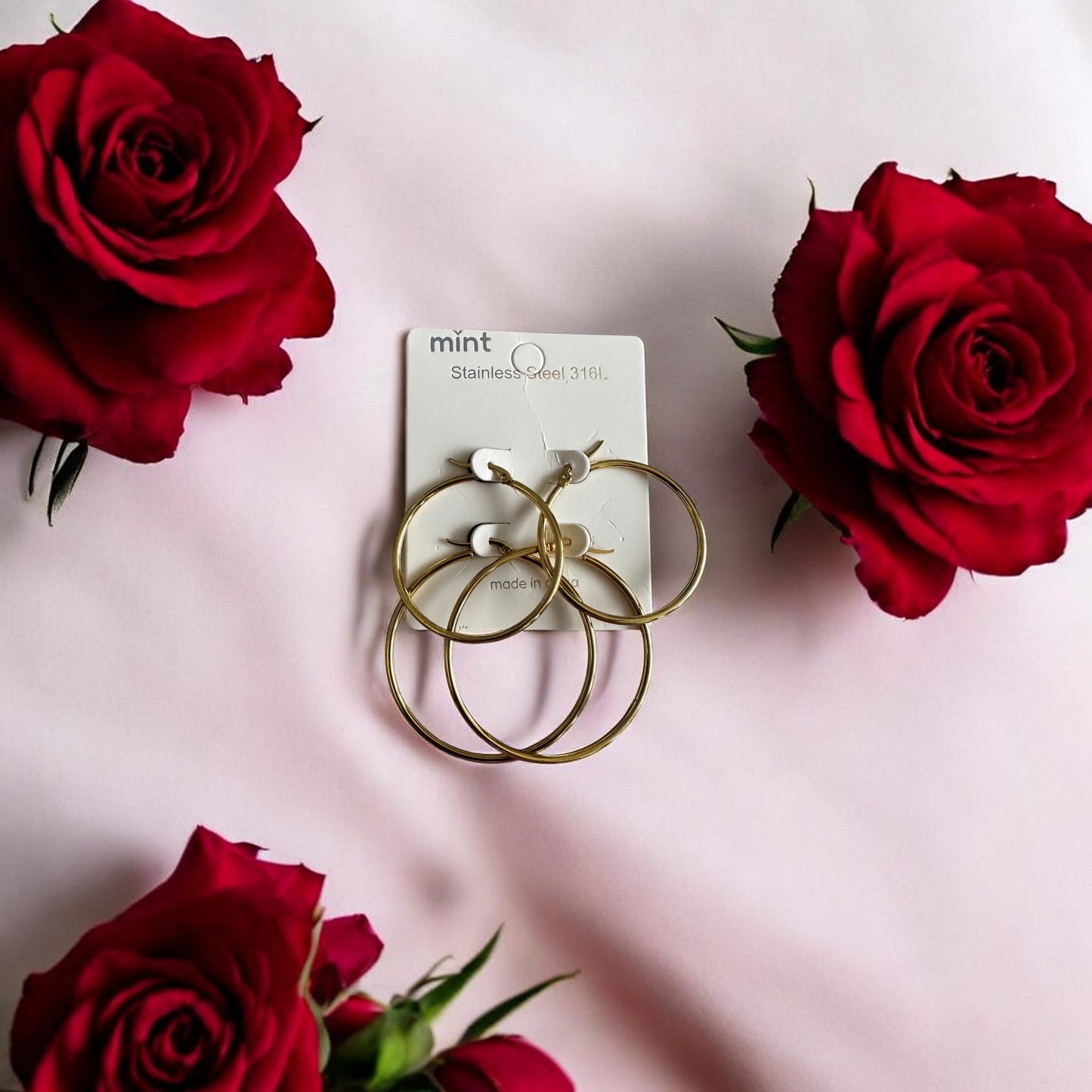 Stainless Steel hoops earrings