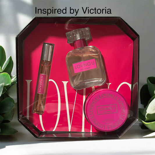 Women perfume set of 3 pieces inspired by Victoria