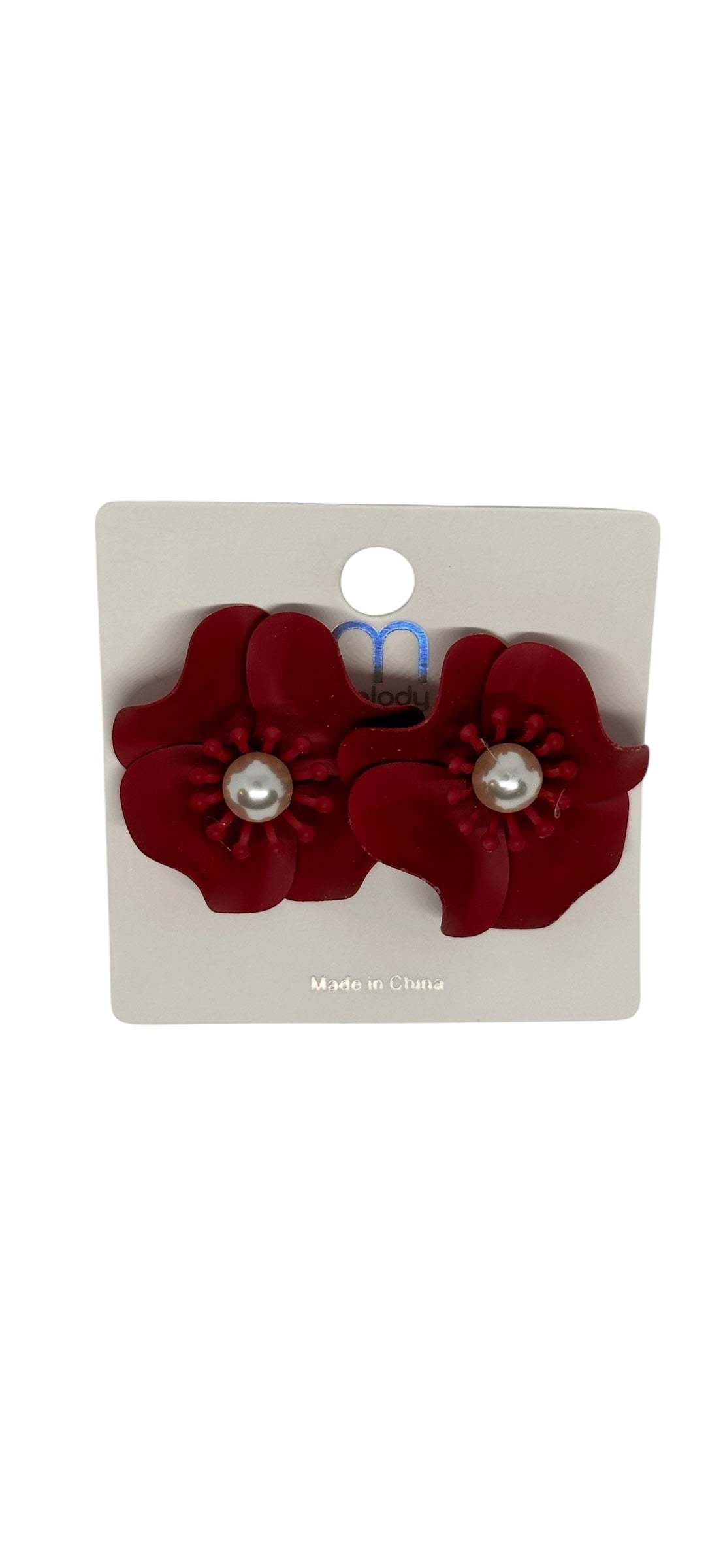 Flower studs earrings