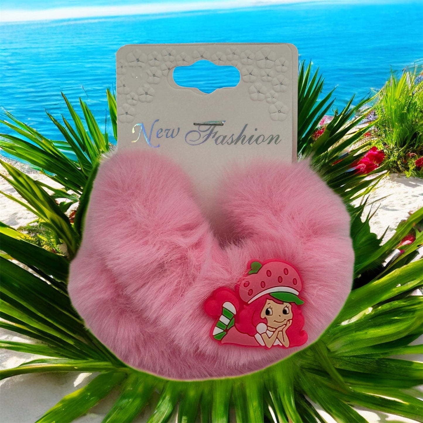 Strawberries shortcake hair ties set of 2