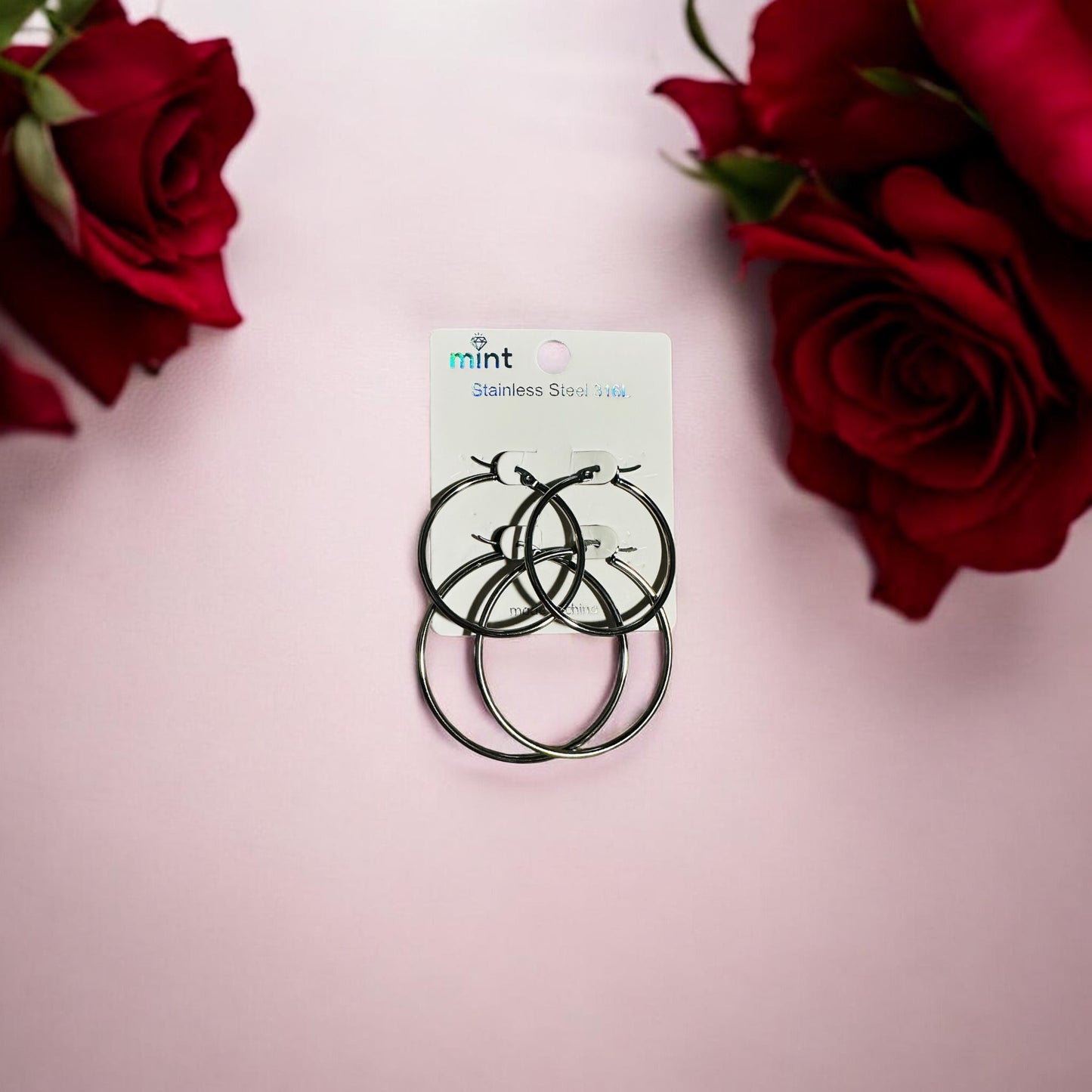 Stainless Steel hoops earrings