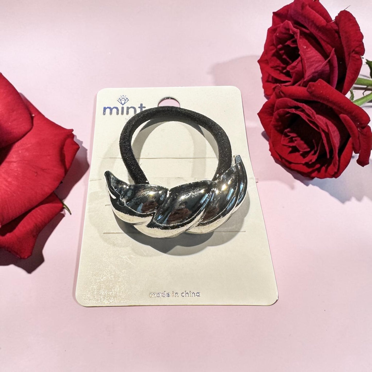 Metal Geometric Elastic Hair Tie