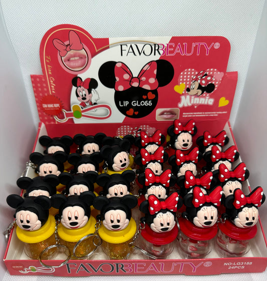 Favor Beauty Mickey and Minnie Lip Gloss