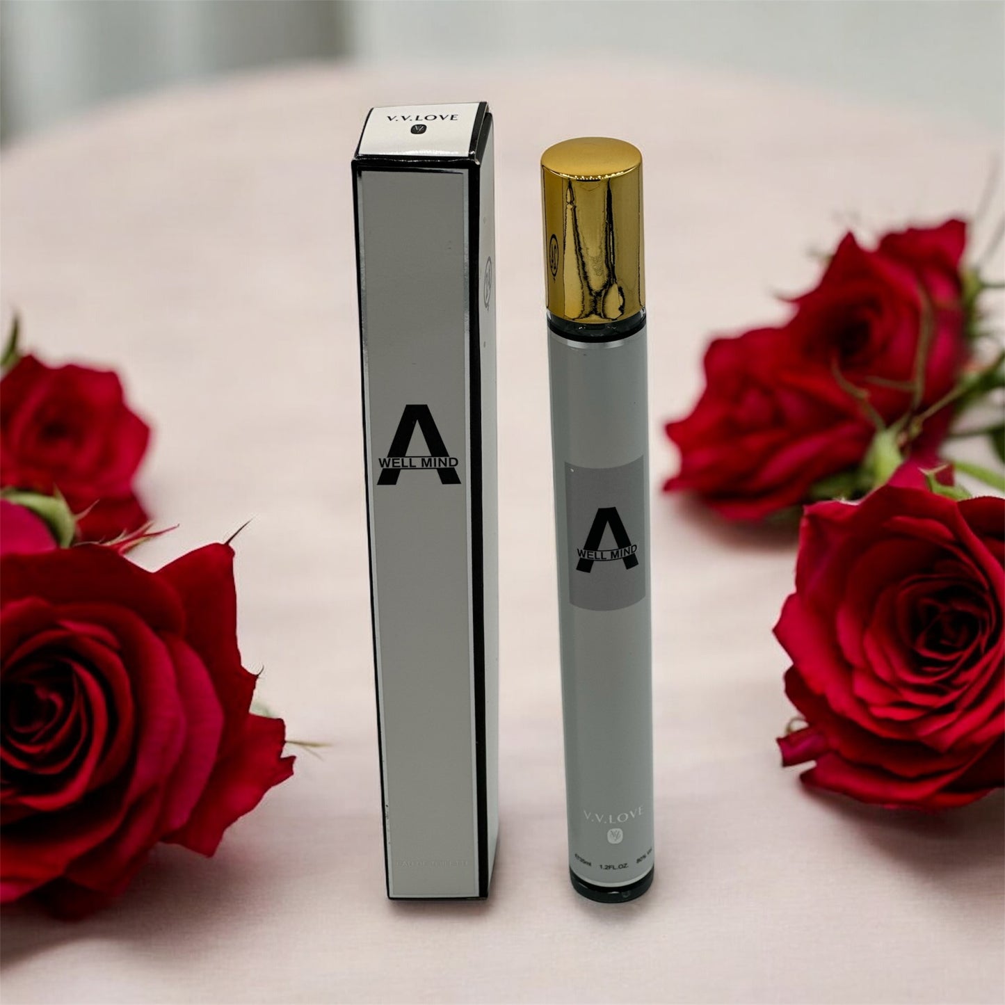 Women spray perfume for purse