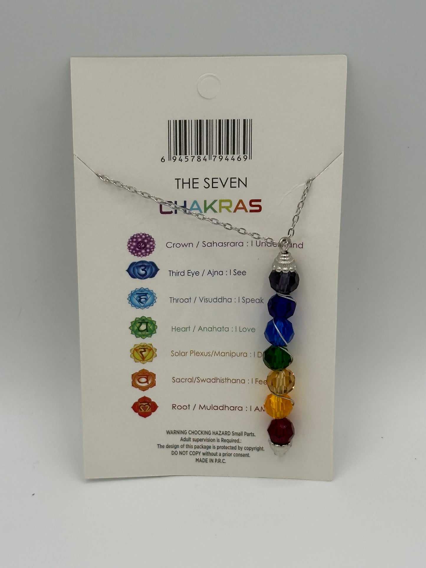 The seven Chakras fantasy necklaces