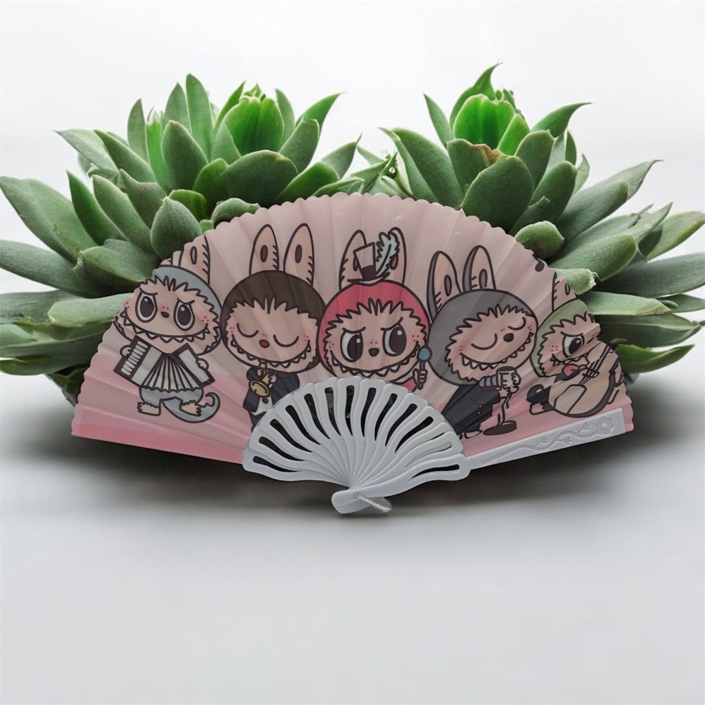 Labubu hand fan