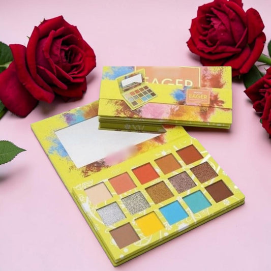 15-Color Pressed Pigment Palette