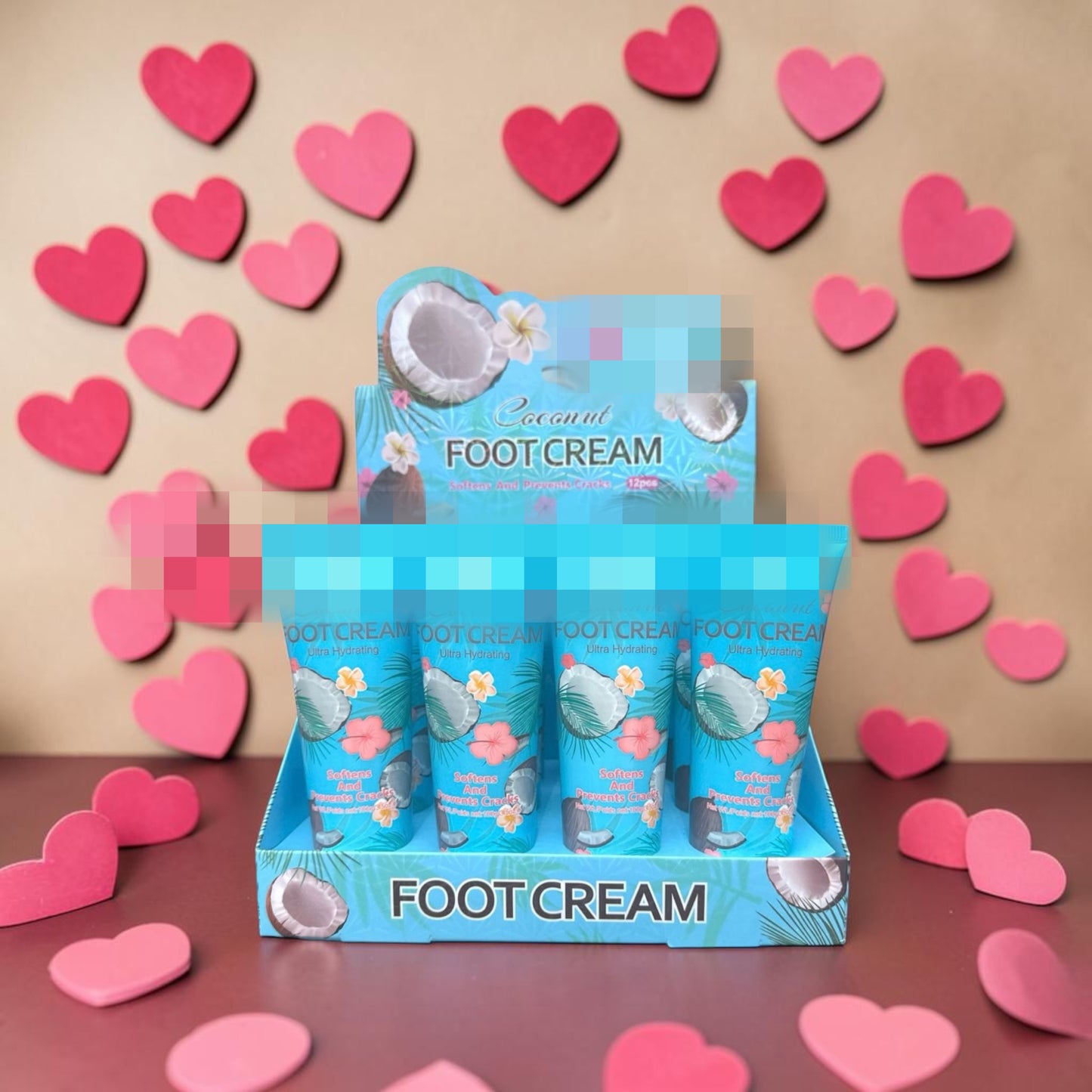 Coconut foot cream ultra hydrating softens and prevents cracks