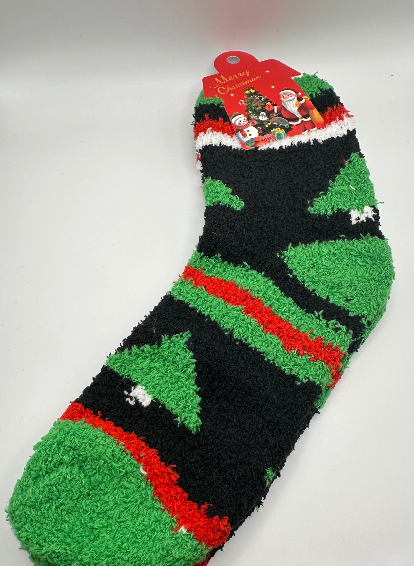 Christmas fuzzy socks