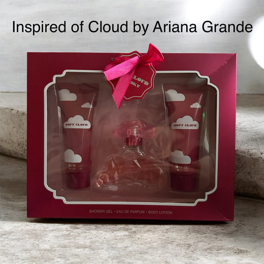Women perfume set of 3 pieces inspired by Ariana Grande (Nube)