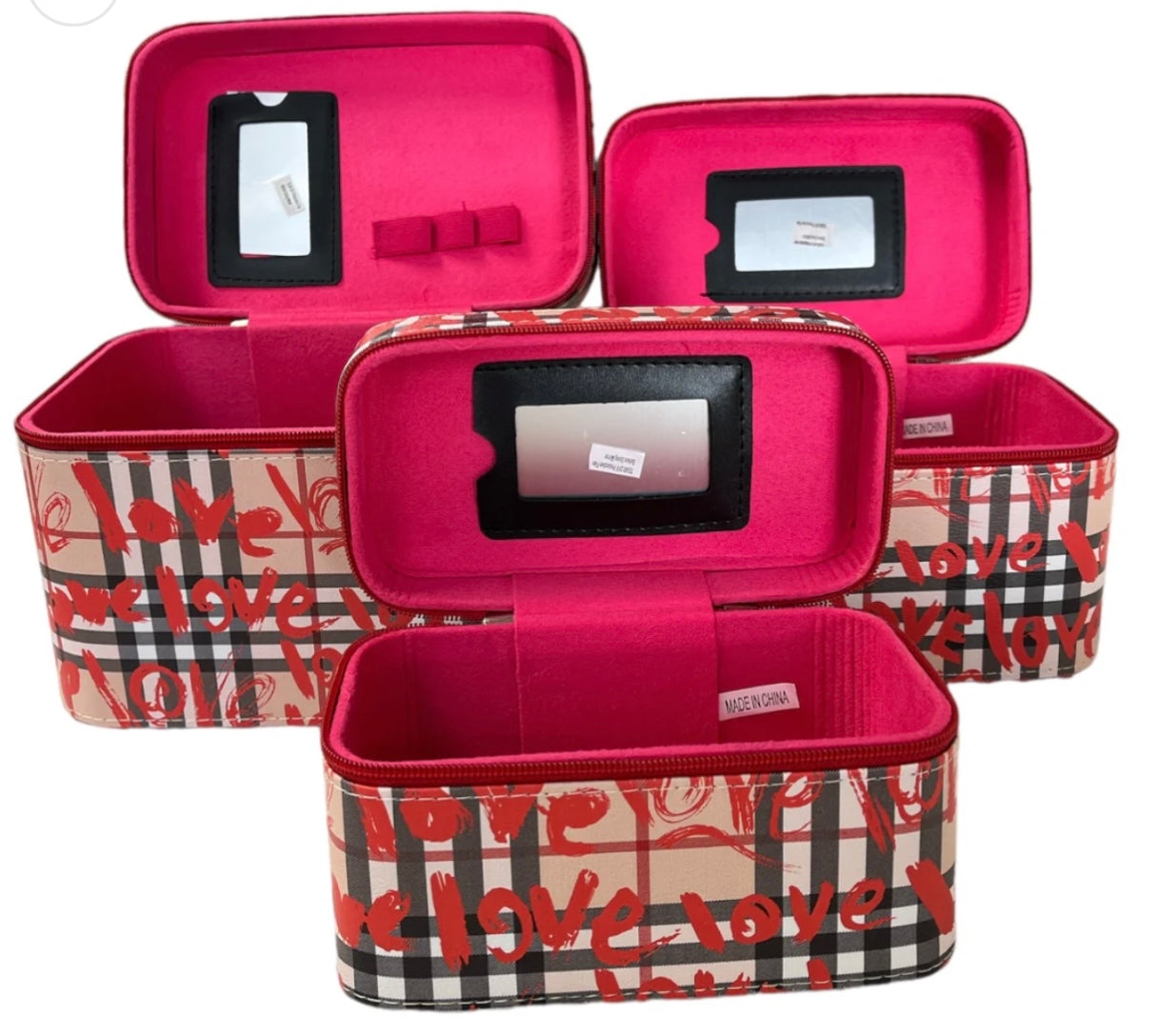 Cosmetics case set of 3