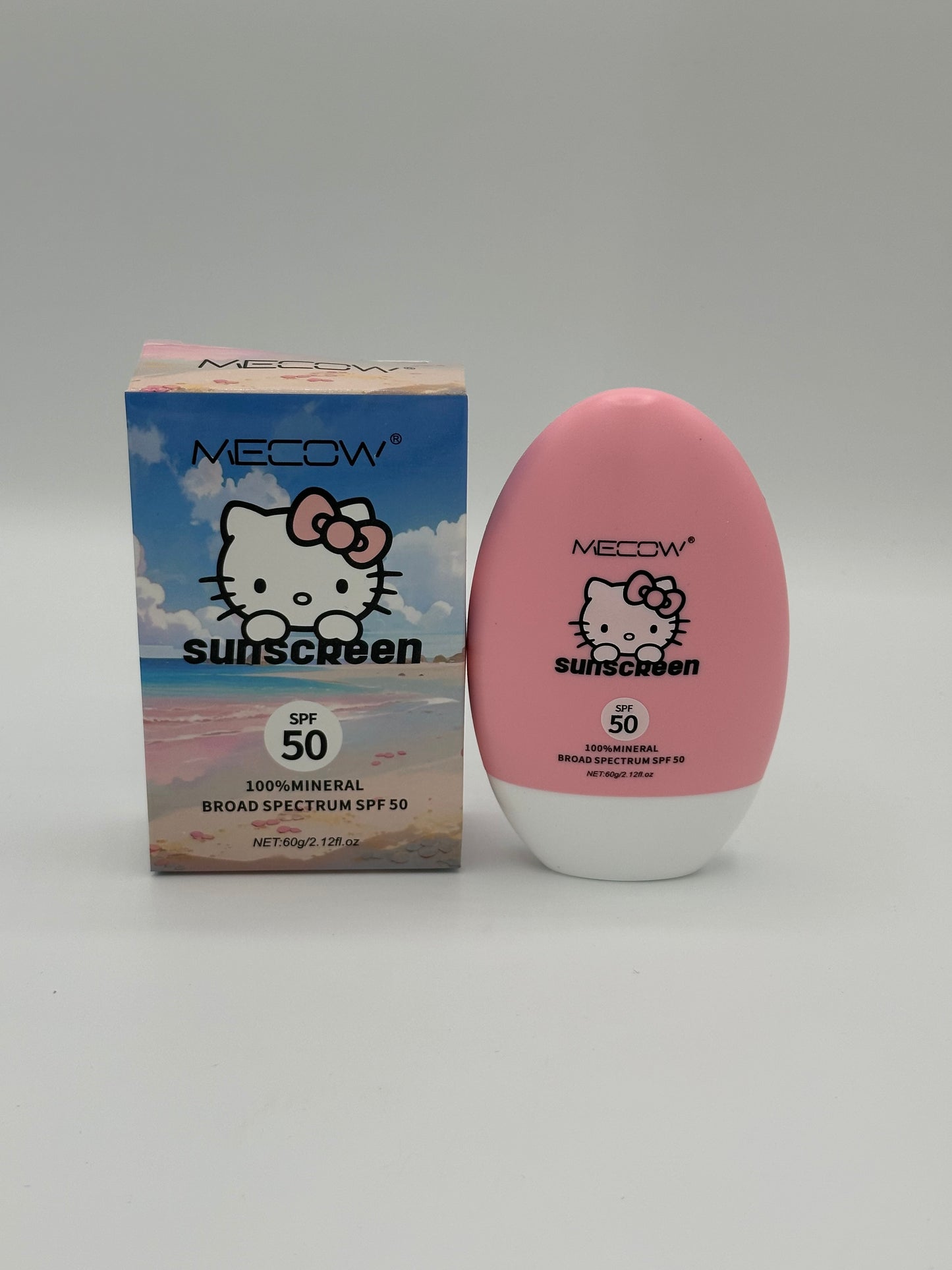 Hello Kitty Sunscreen spf 50 100%mineral Broad spectrum spf 50