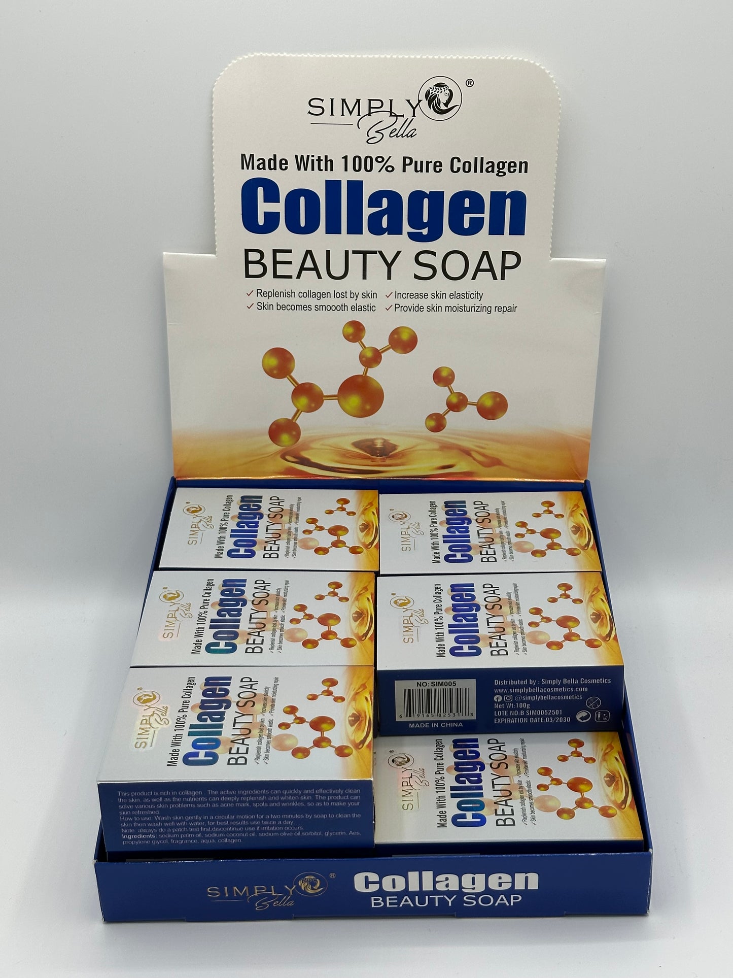 Collagen Beauty Soap made with 100% pure collagen.