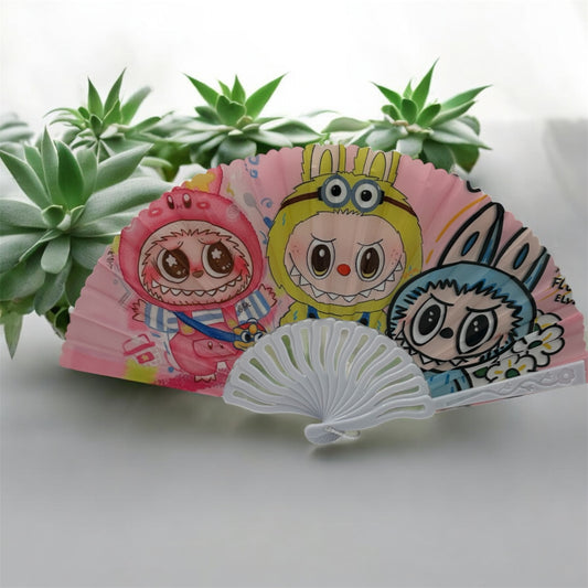 Labubu hand fan